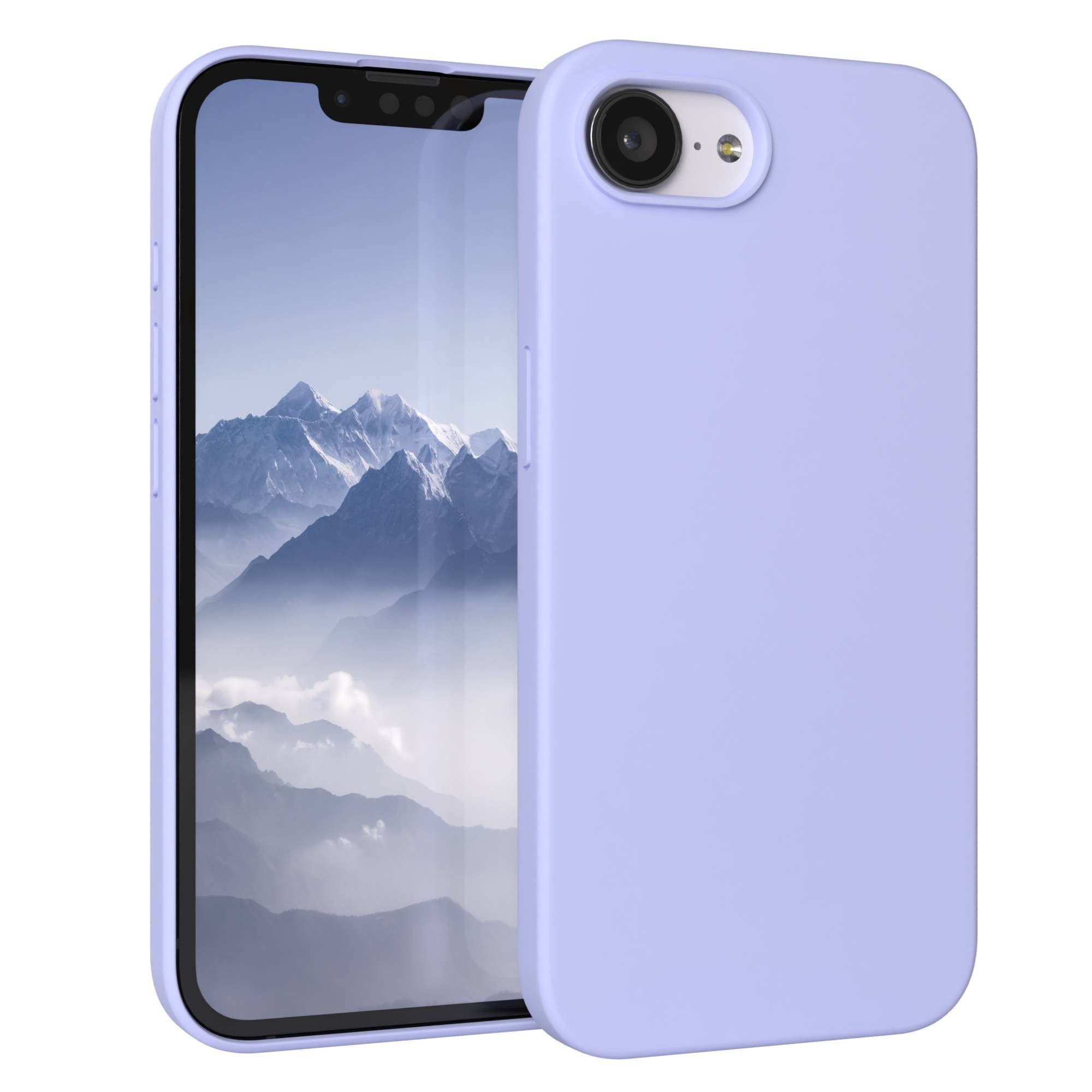 EAZY CASE Handyhülle Premium Silikon Case für Apple iPhone 17e, Handytasche aus Silikon Slimcover stoßfest Violett / Lila Lavendel