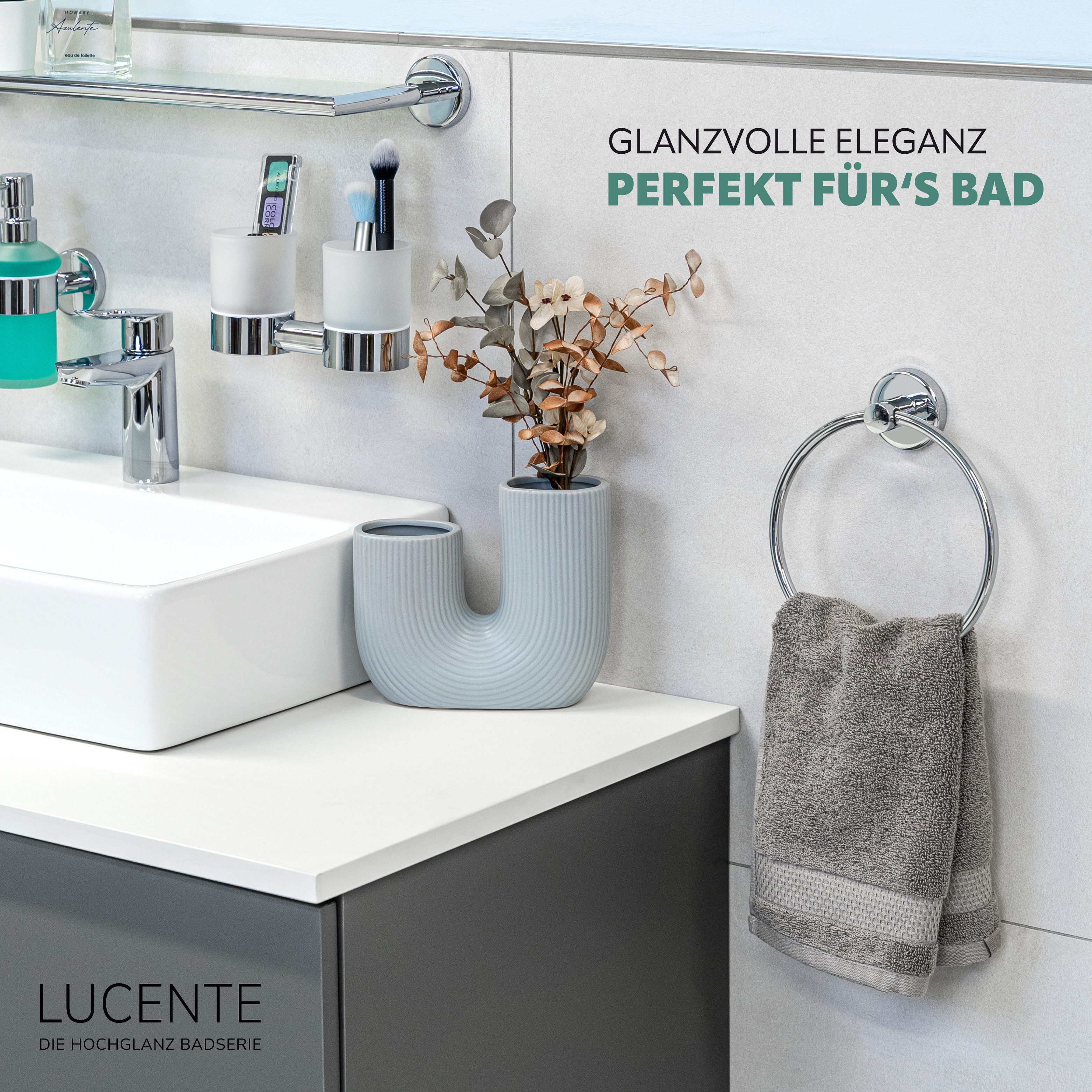 bremermann Handtuchring Bad-Serie LUCENTE - aus Edelstahl verchromt günstig online kaufen