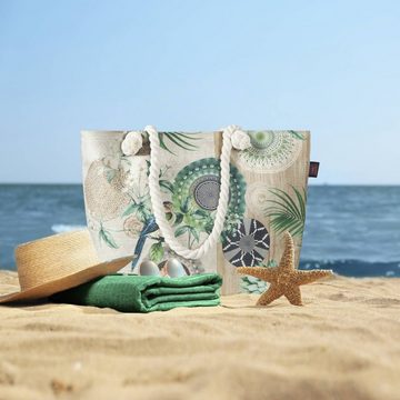 GMD Living Strandtasche TONRAR, mit hochwertigem Motiv: Mandala Vogel, 630 denier