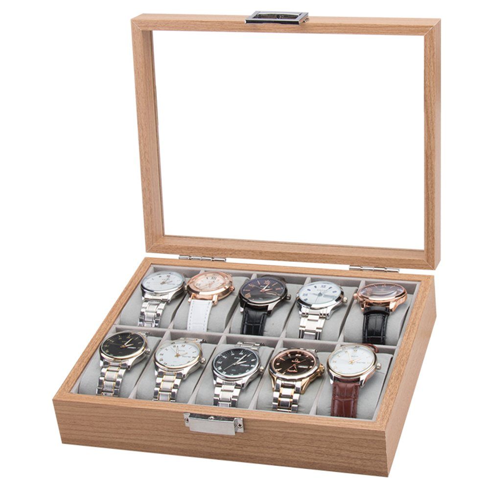 Uhren Tablett Mit Samtkissen - Stapelbarer Organizer Für Armbanduhren & Schmuck