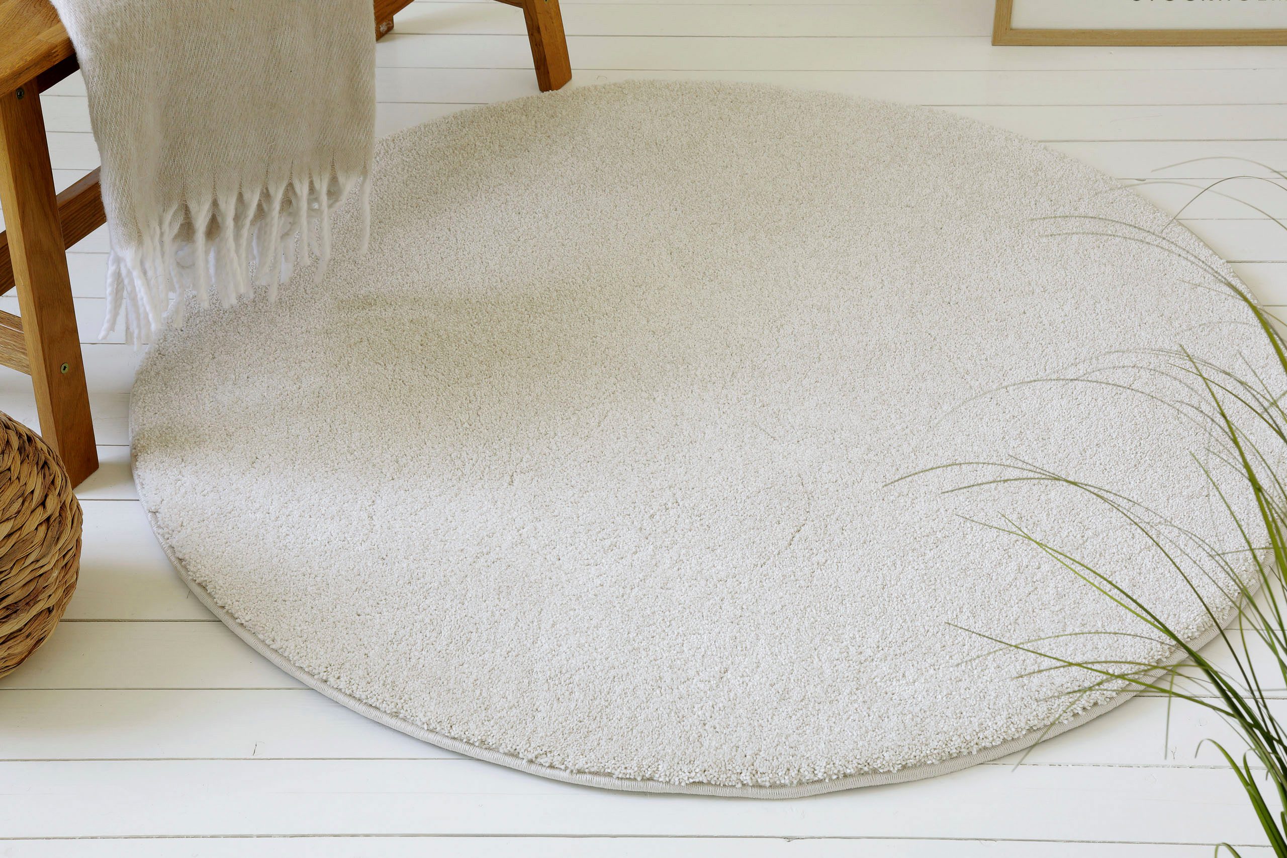 OTTO home Hochflor-Teppich Yvaine, auch als Läufer erhältlich, rund, Höhe: 25 mm, Langflor, Shaggy, dichter weicher Hochflor, meliert, Wohnzimmer