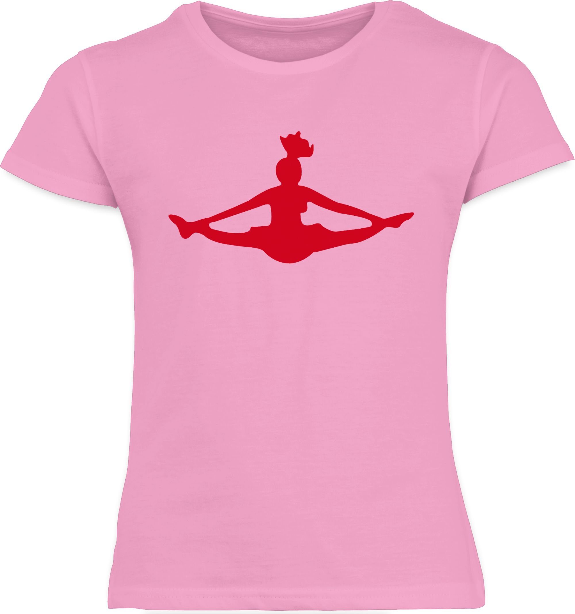 Rosa Kleidung T-Shirt Cheerleading Kinder 2 Shirtracer Sport