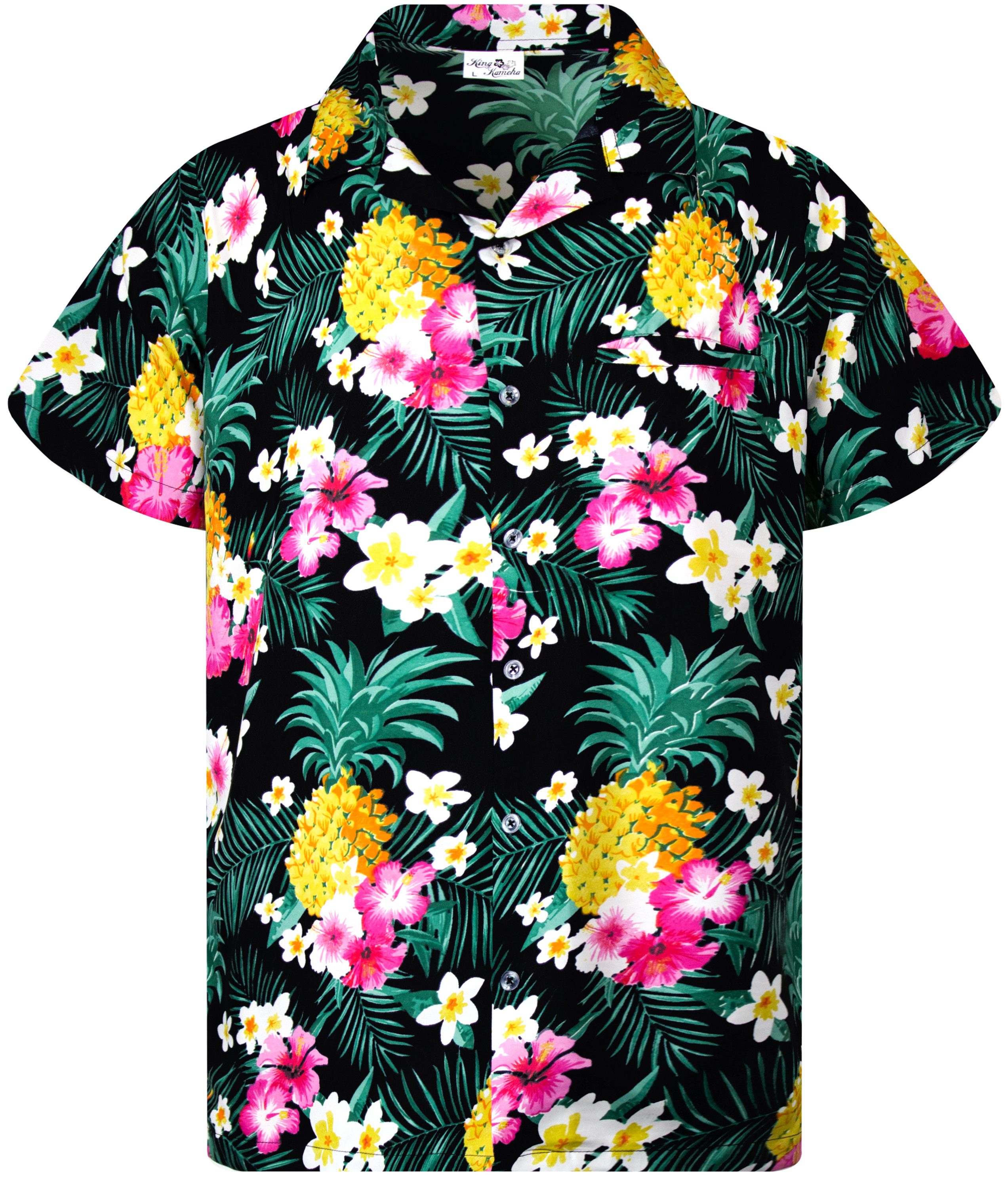 King Kameha Hawaiihemd Pineapple Flowers Funky günstig online kaufen
