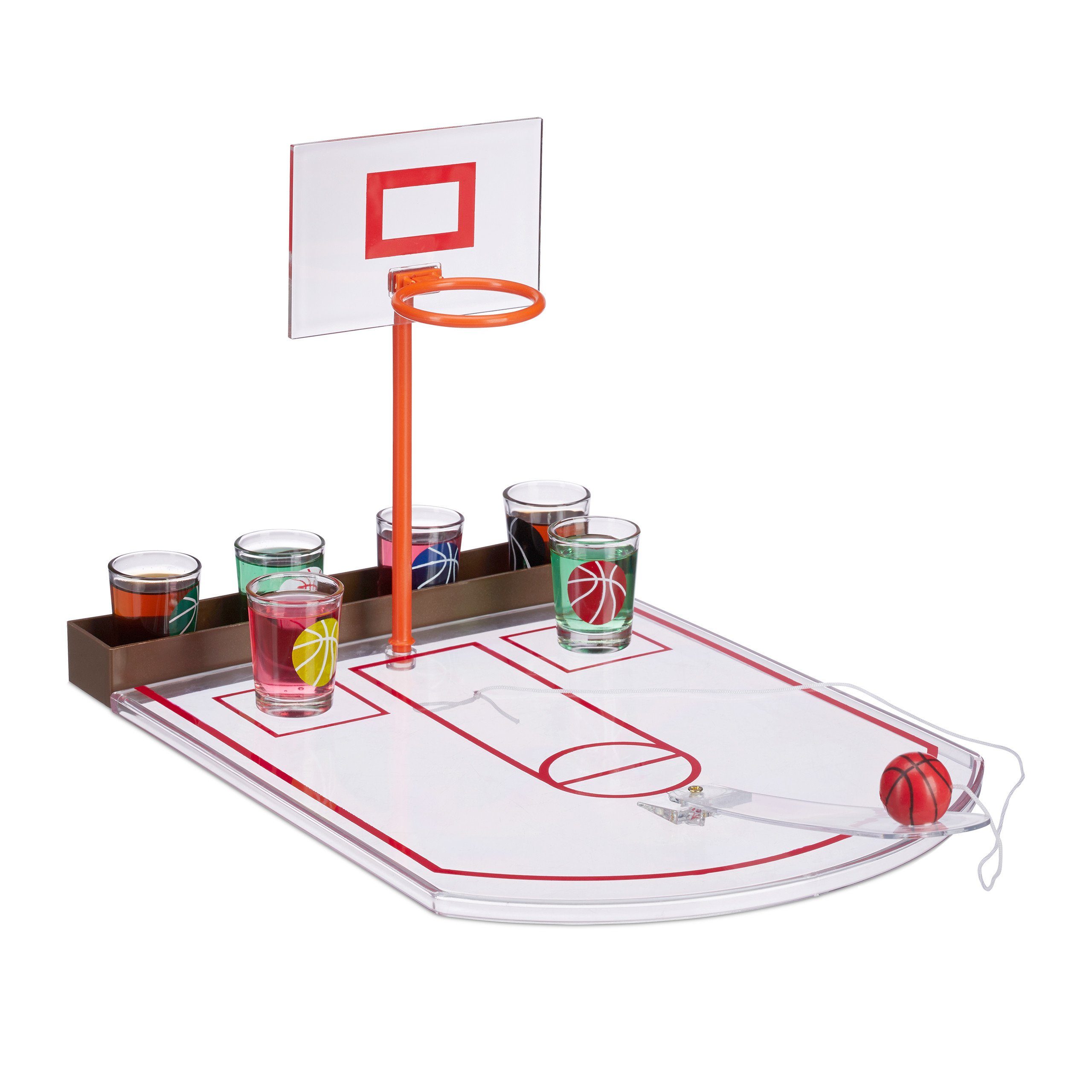 relaxdays Spiel Basketball Trinkspiel