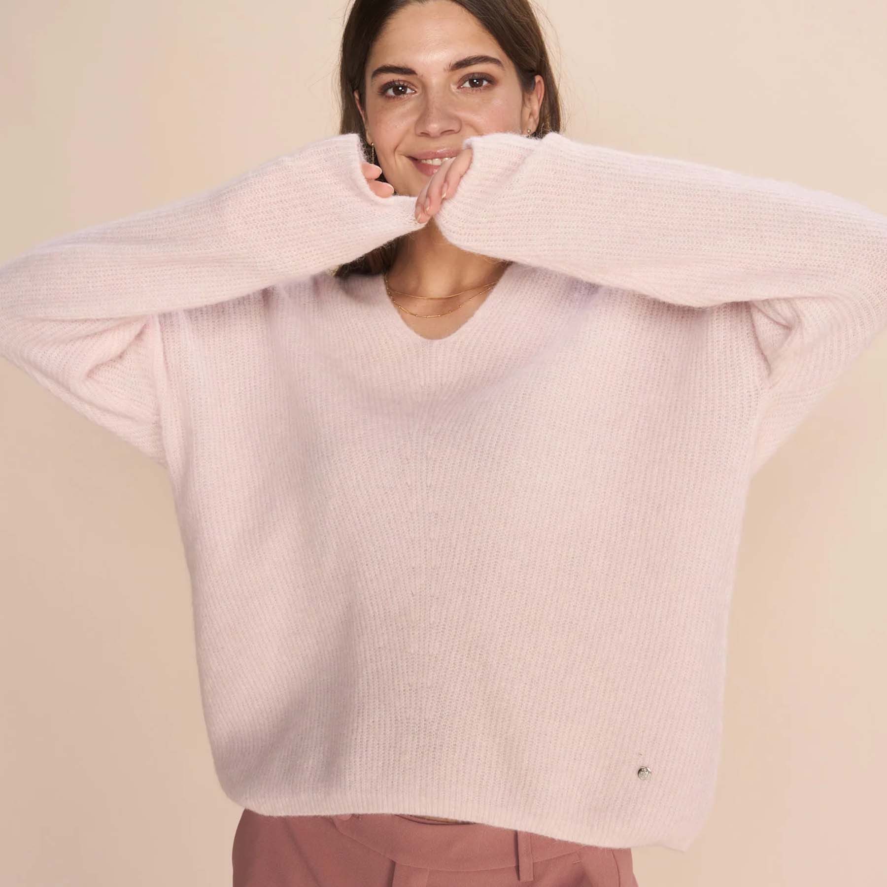 Mos Mosh Strickpullover Pullover THORA mit Alpaka