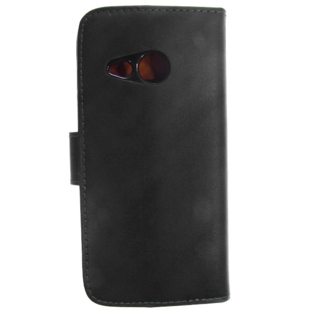 Handytasche Leder Handyhülle für HTC M8 mini schwarz 4250710553952 (Book Cover)