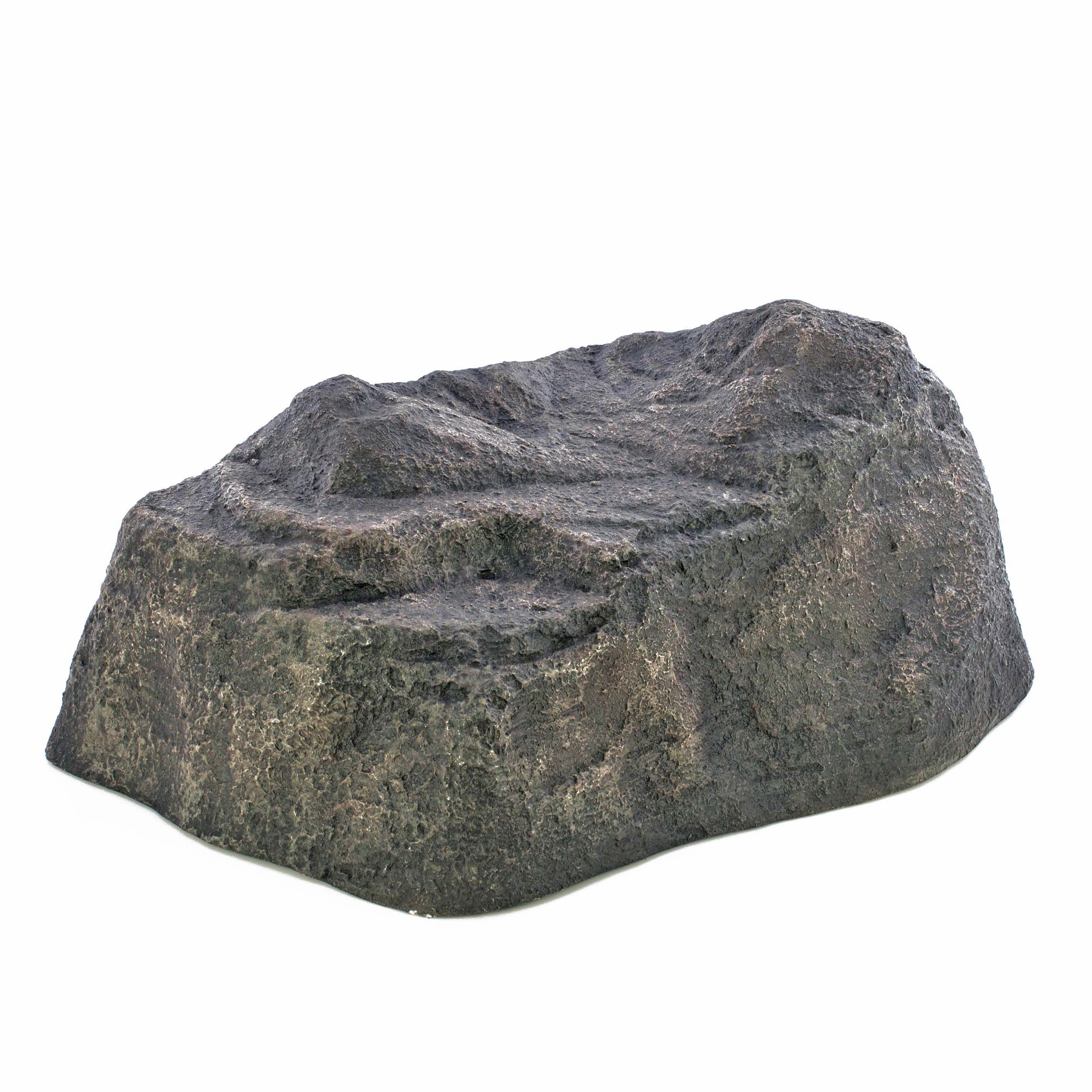 INNA-Glas Dekosteine Flacher Dekofelsen Andreas, grau, 60x44x30cm, wetterfest