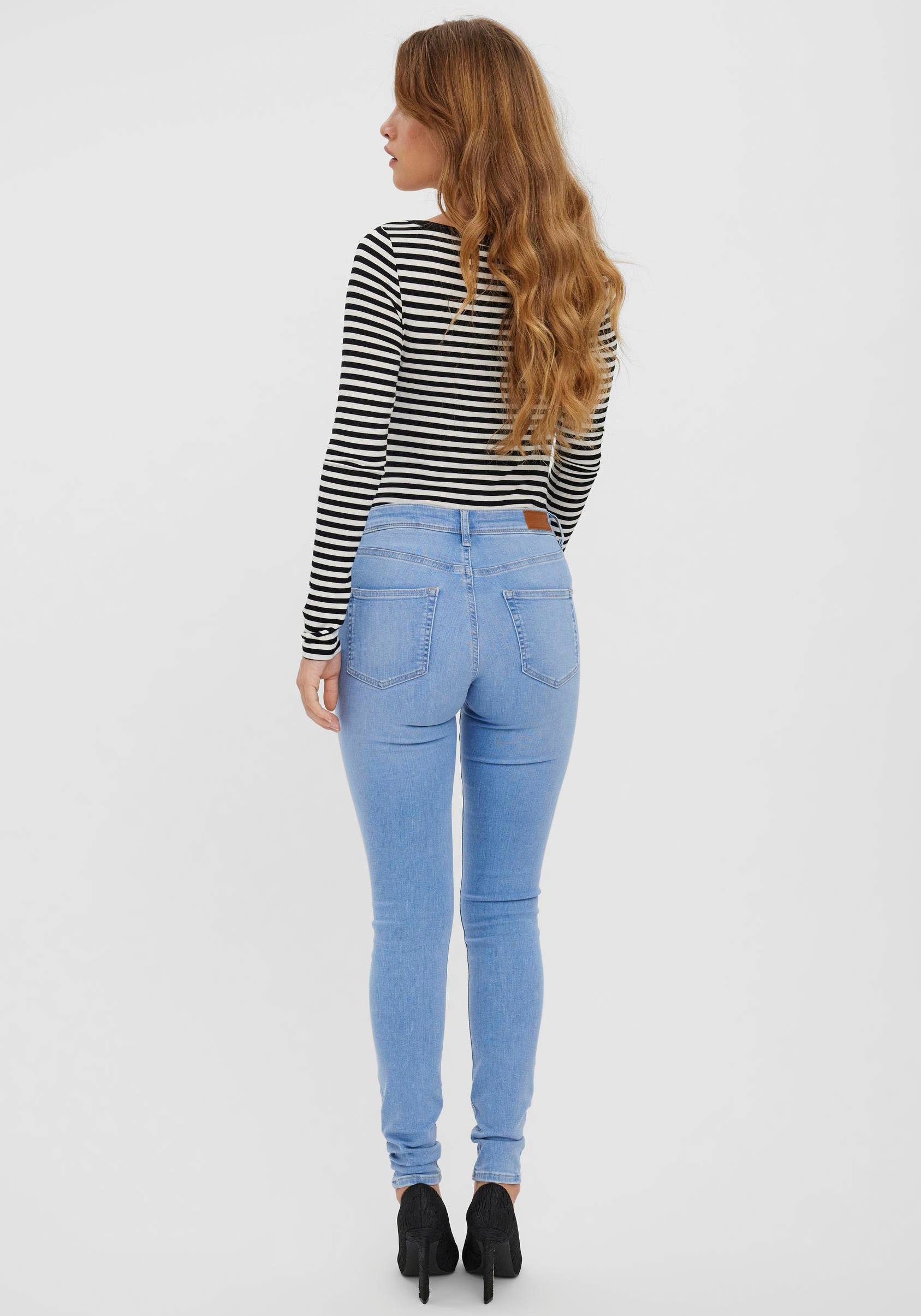 Vero Moda Skinny-fit-Jeans VMLUX MR SLIM JEANS RI371 günstig online kaufen