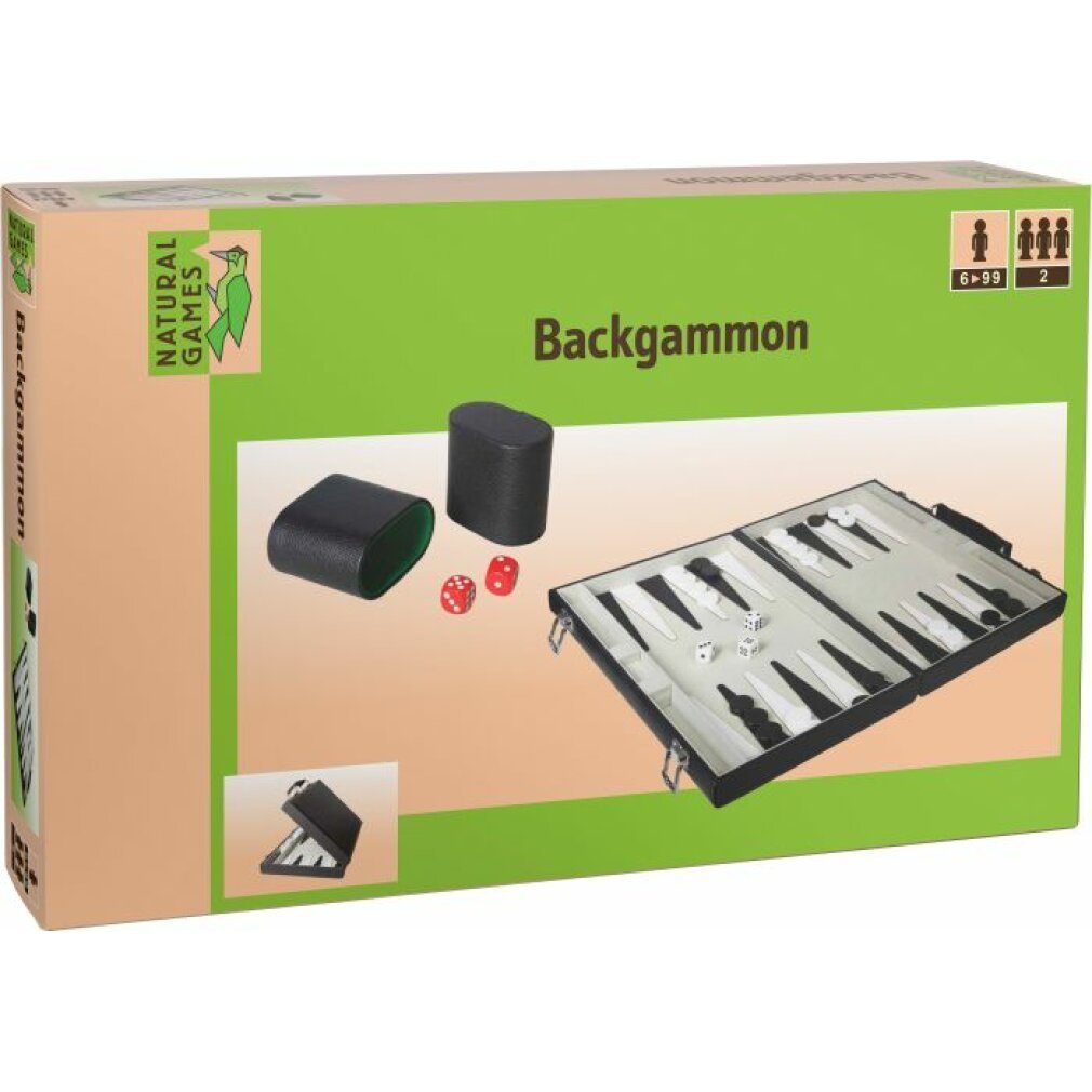 Vedes Spiel Natural Games Backgammon Kunstleder 47x37 cm