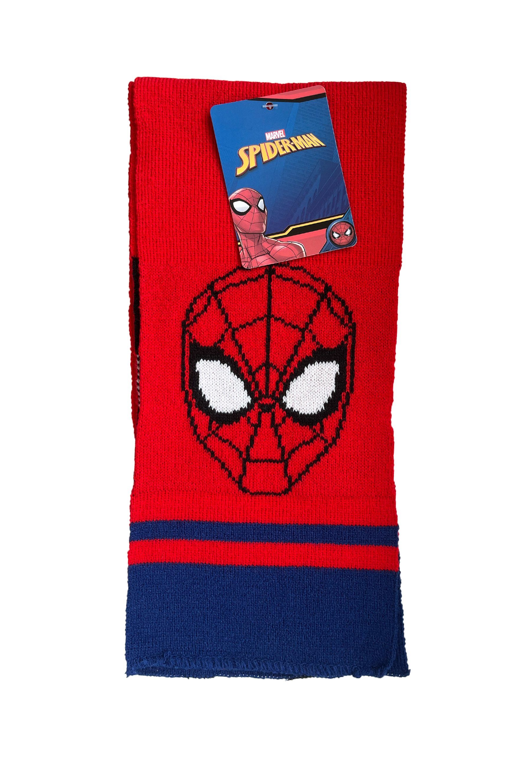 ONOMATO! Strickschal Jungen Spider-Man Kinder Winter-Schal
