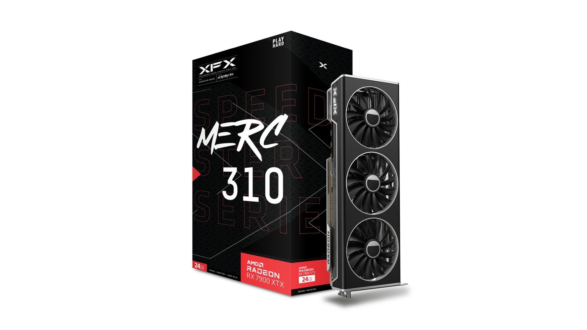 XFX XFX RX 7900XTX Black Gaming MERC 310 24GB Grafikkarte