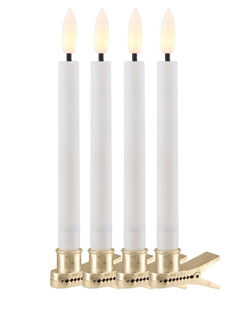 Sirius Home A/S LED-Kerze Baumkerzen Sille 11cm batteriebetrieben weiß (4-t günstig online kaufen