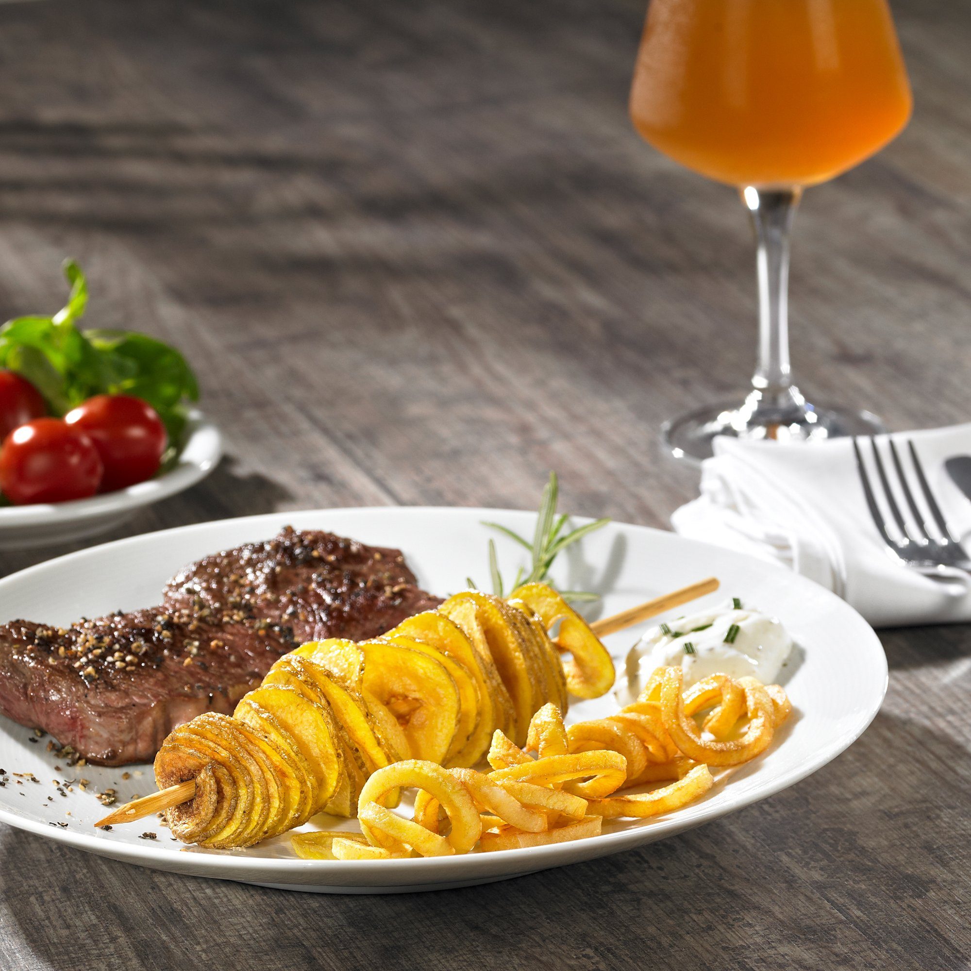 Lurch Spiralschneider Super anthrazit/creme Gemüseschneider