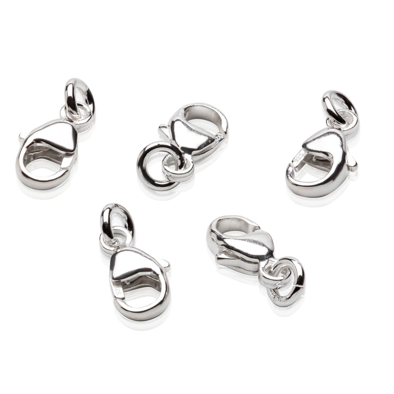 NKlaus Schmuckset 5 x Karabinerverschluss 6,8x4,5mm günstig online kaufen