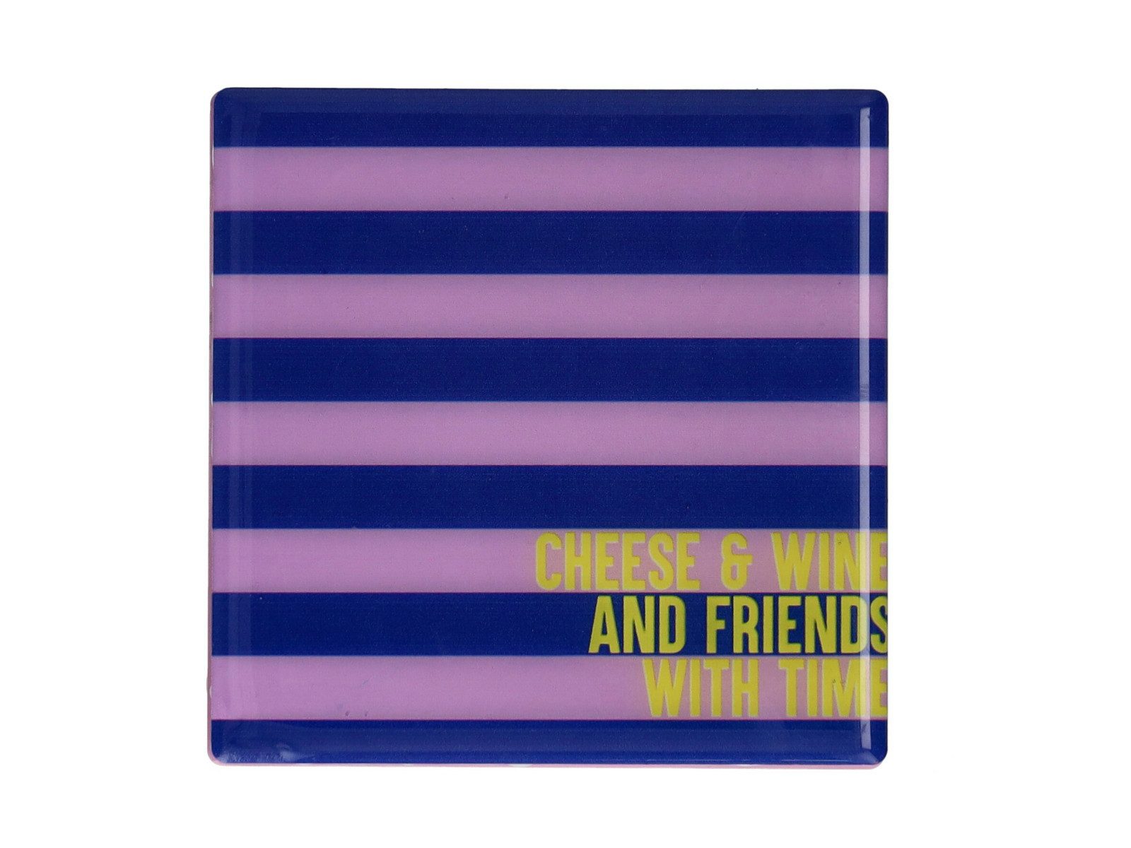 Giftcompany Platzset Love Tiles Untersetzer Cheese and Wine blau/lila 11x11cm