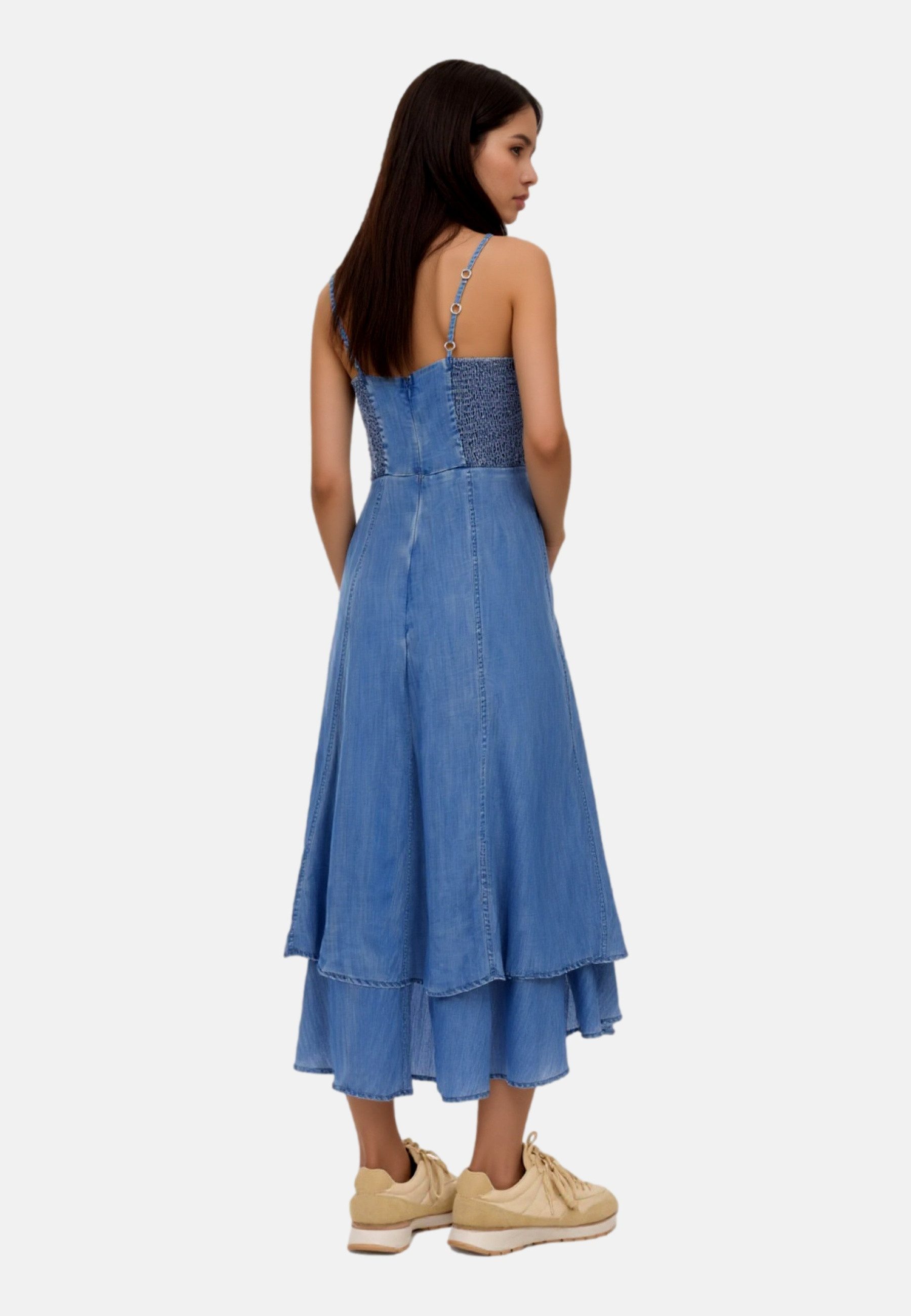 Guess Midikleid Kleid MARINA Sommerkleid (1-tlg)