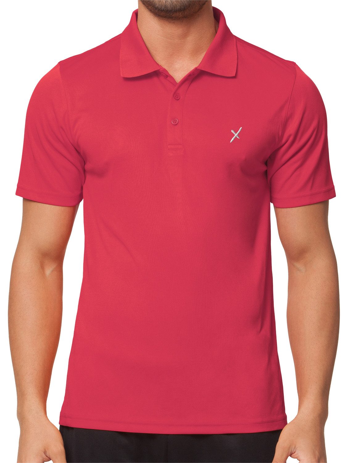 CFLEX Trainingsshirt Herren Sport Fitness Polo-Shirt Sportswear Collection