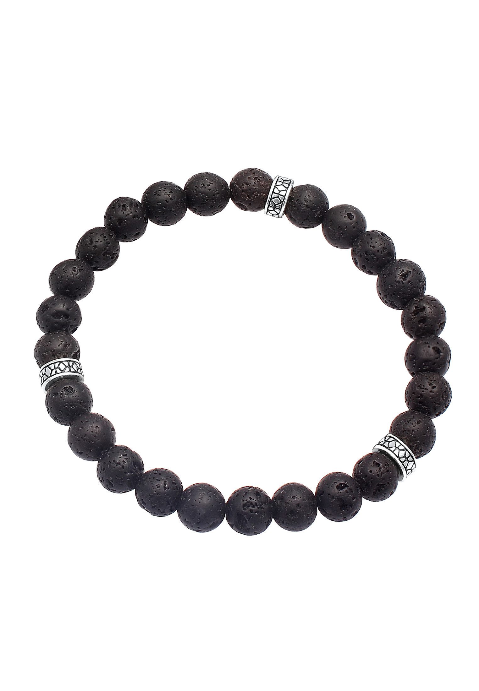 Kuzzoi Bead-Armband-Set Herren Lava Schwarz Vintage günstig online kaufen