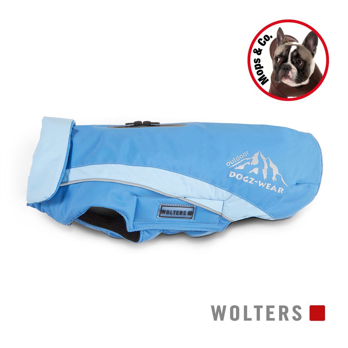 Wolters Hundemantel Skijacke Dogz Wear für Mops & Co. azur blau/sky blue
