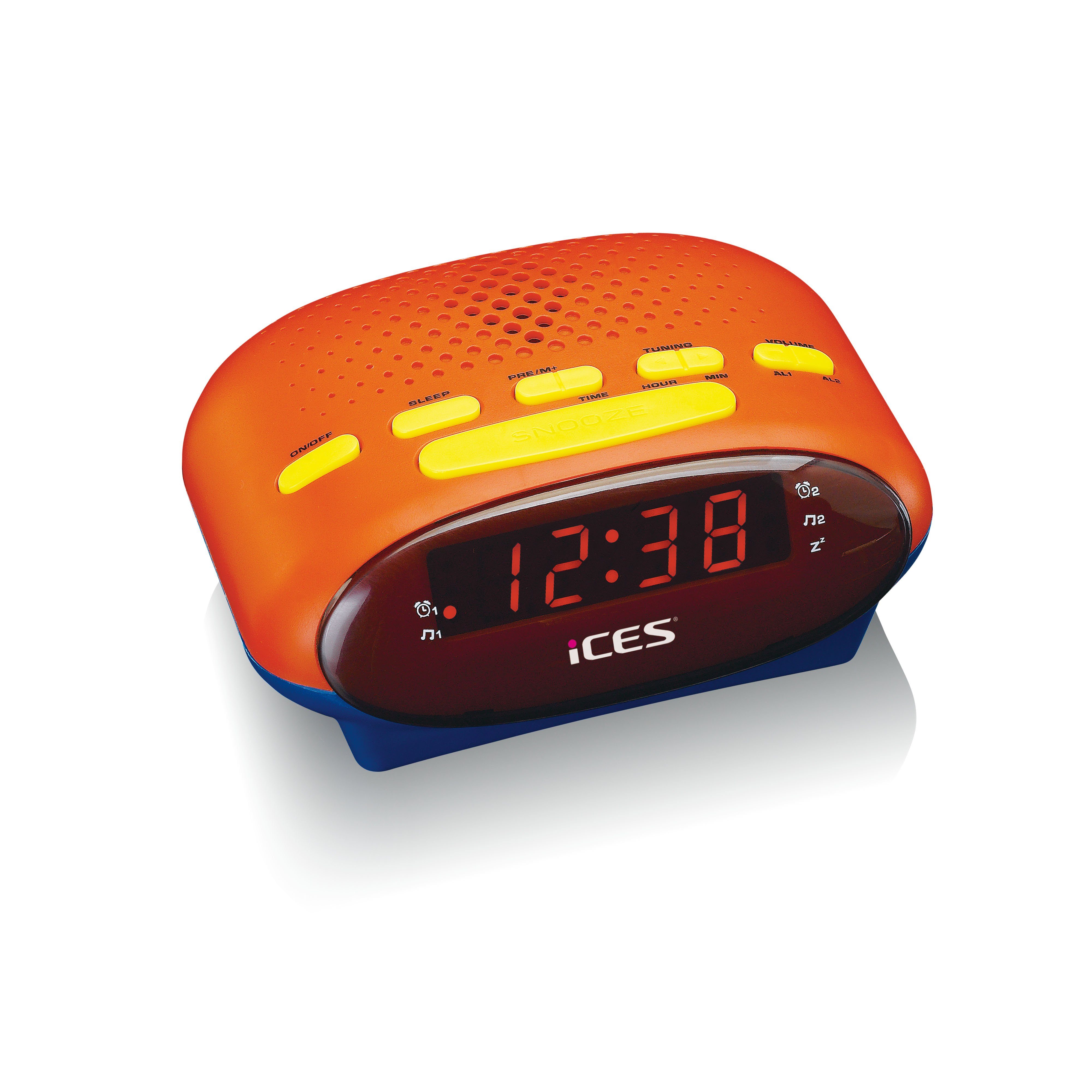 Lenco Radiowecker ICR-210KIDS modernes kinderfreundliches Uhrenradio mit LED Display & Batterie – Bild 2 von 5