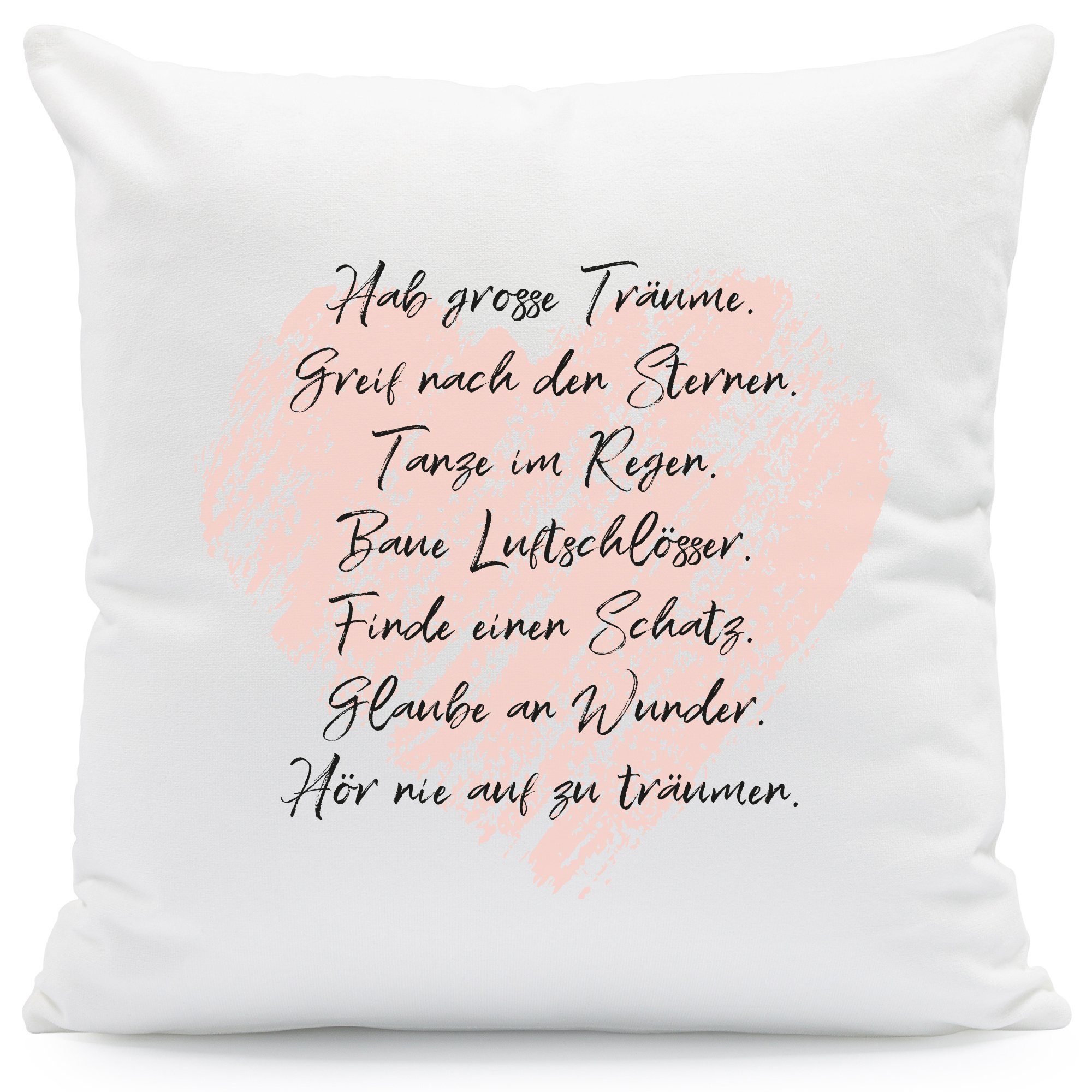 GRAVURZEILE Zierkissen »Kissen mit Spruch Traumsprüche Geschenk für