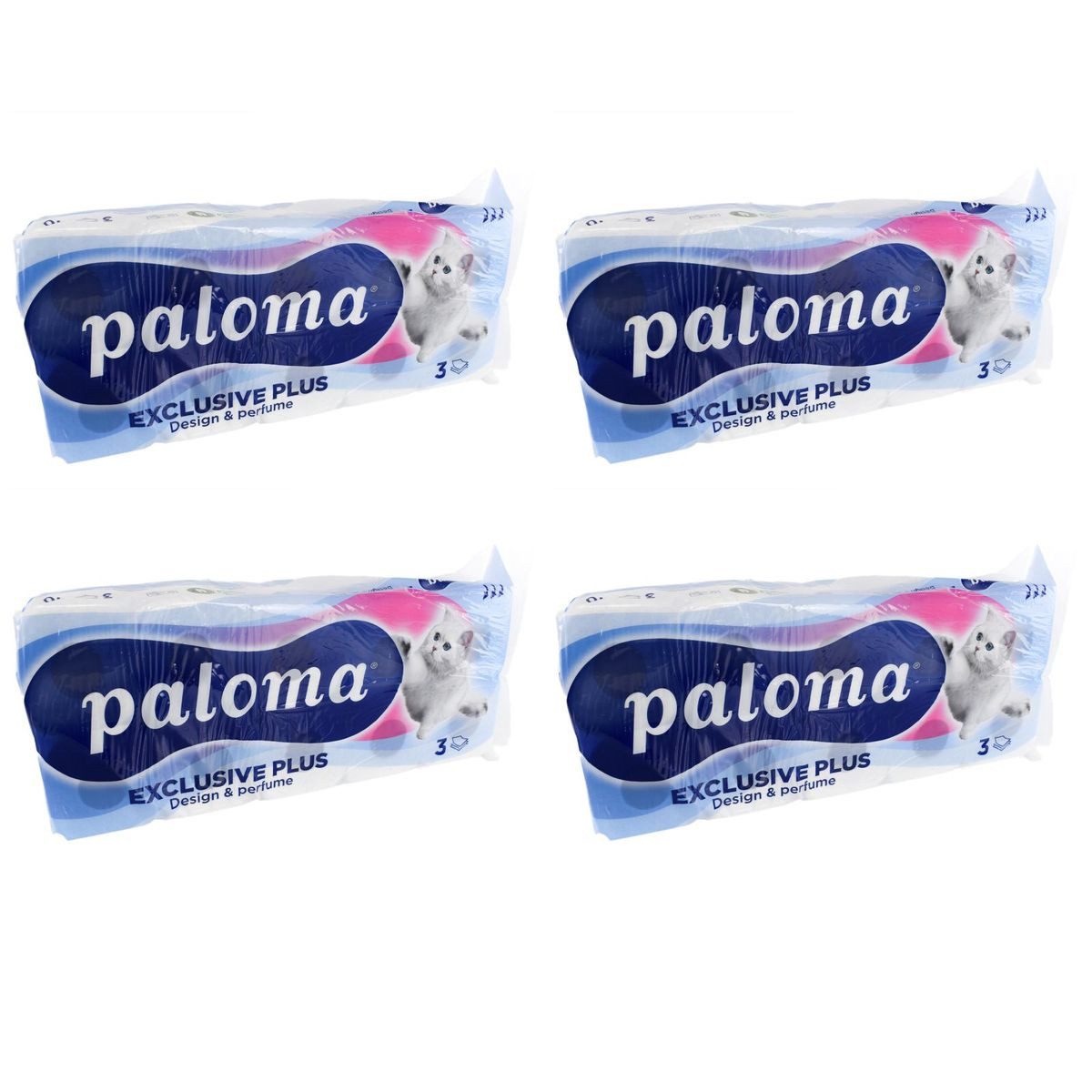 Marabellas Shop Toilettenpapier Toilettenpapier Paloma 3-lagig mit Duft 20, 40 oder 80 Papierrollen (40-St), 3-lagig