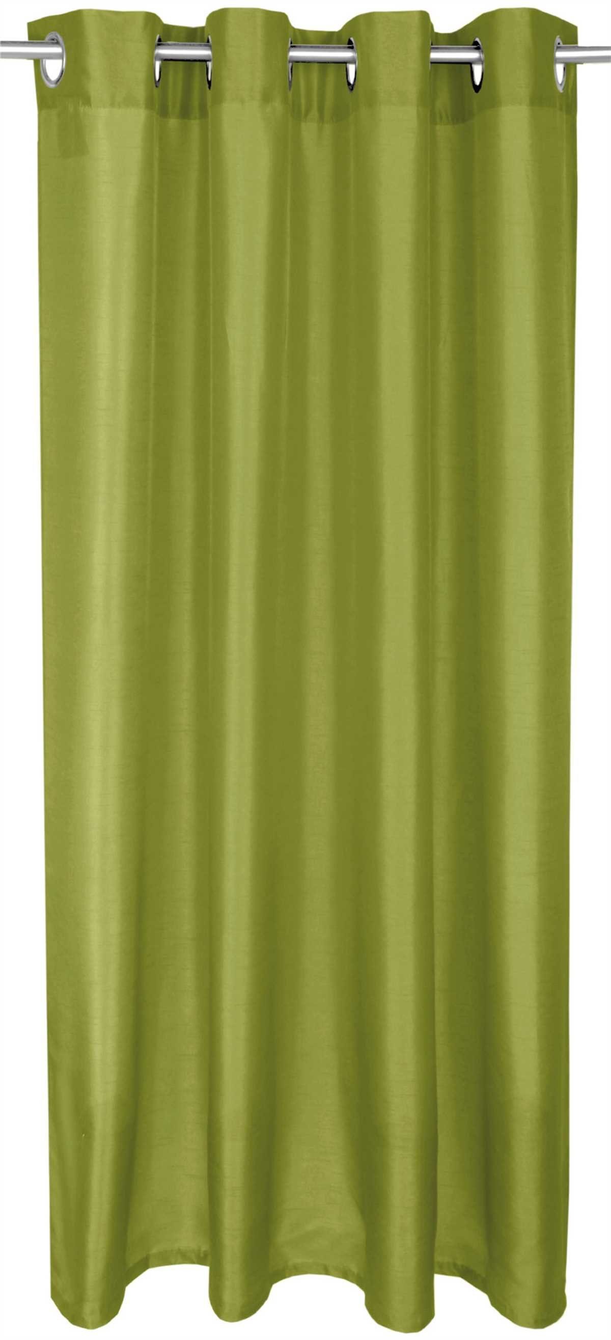 Vorhang, Arsvita, Ösen (1 St), blickdicht, Dekoschal Blickdicht mit Ösen - Aufhängung, in verschiedenen Farben und Größen Grün | Fertiggardinen