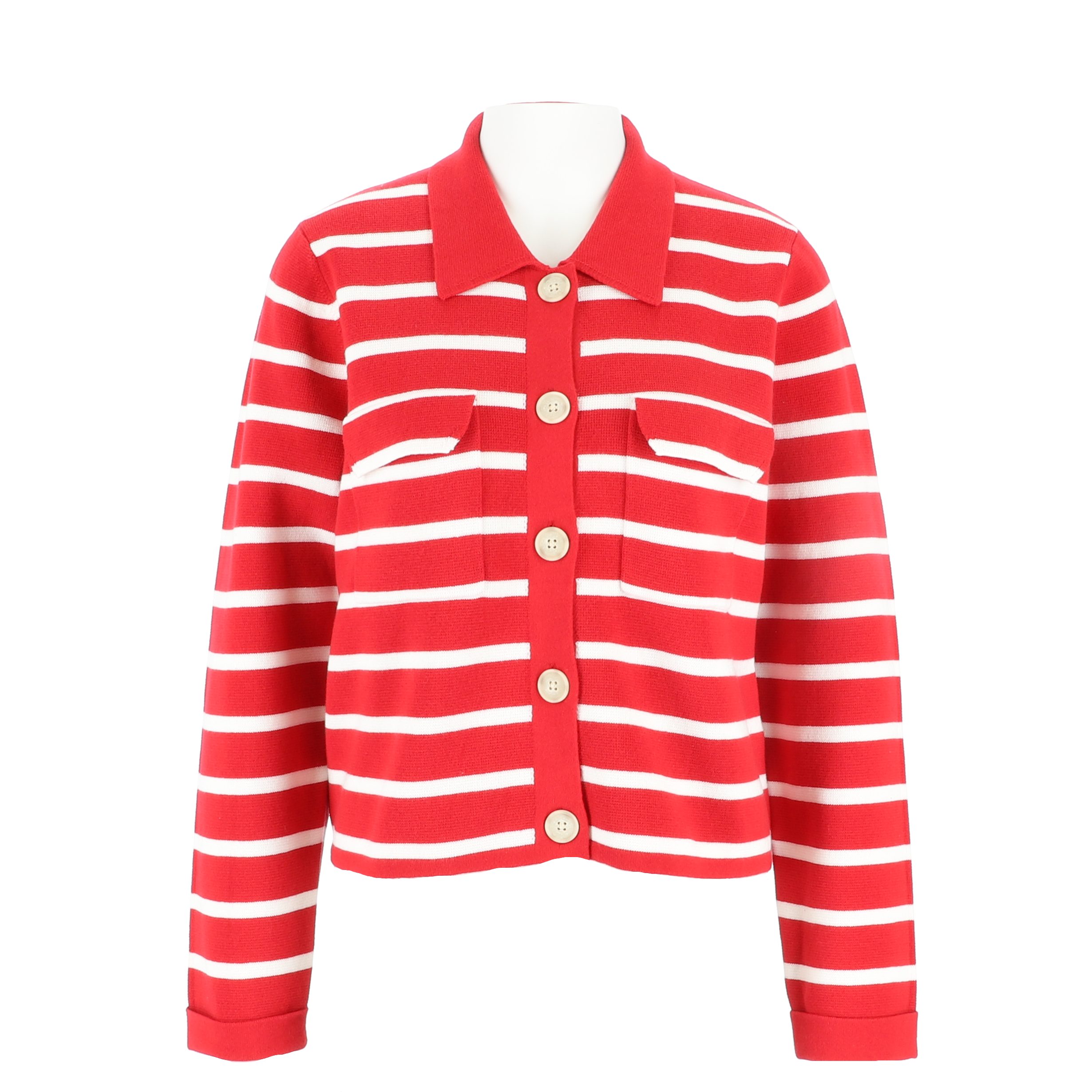halsüberkopf Accessoires Strickjacke Streifen mit Polokragen günstig online kaufen