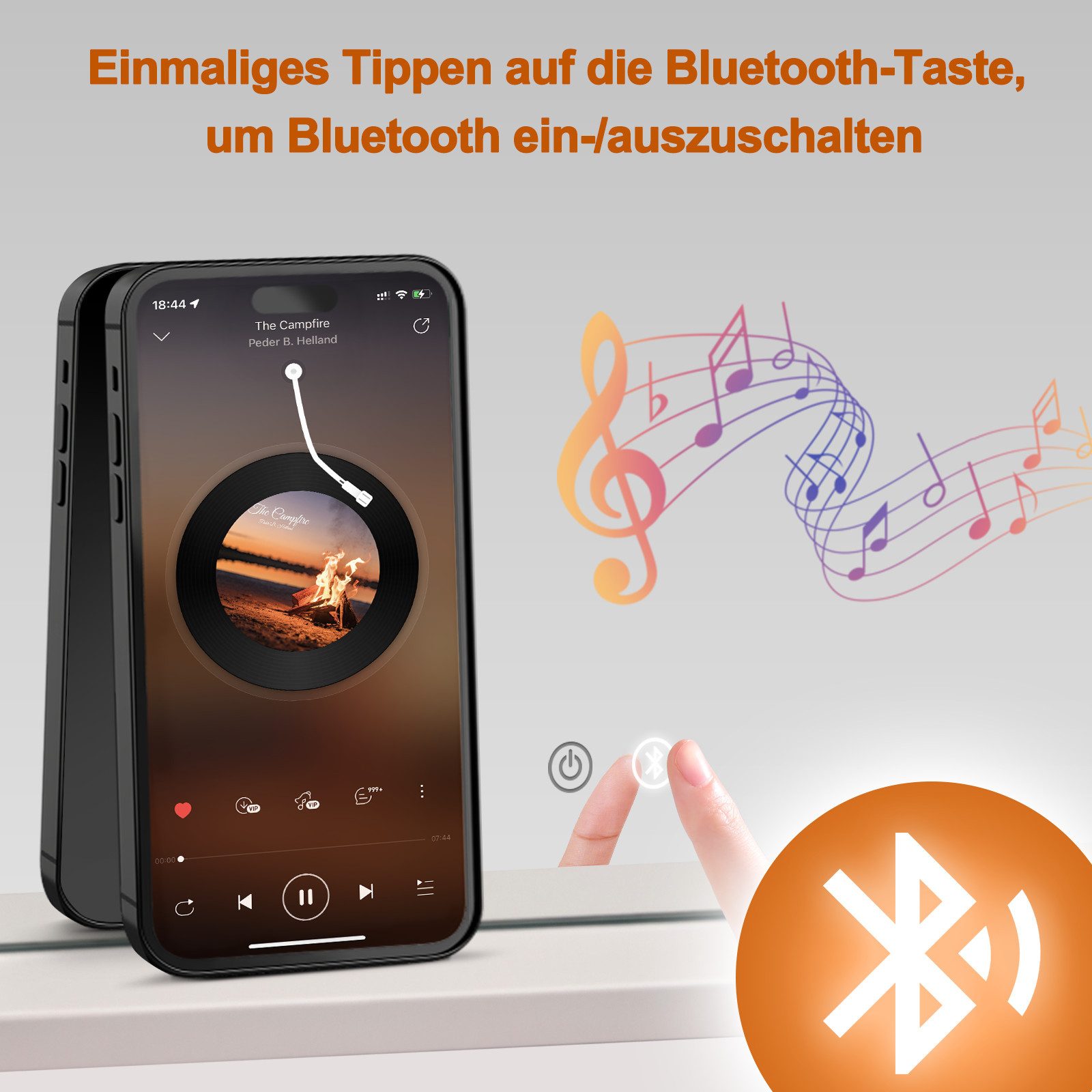 Nettlife Schminkspiegel led mit beleuchtung 3 Lichtmodi Hollywood Style Beleuchtung und USB (3-farbig einstellbares Licht mit Memory-Funktion, 1-St., Touchscreen), 80*14*60cm Touch-Steuerung Musikfunktion Dimmbarer Kosmetikspiegel