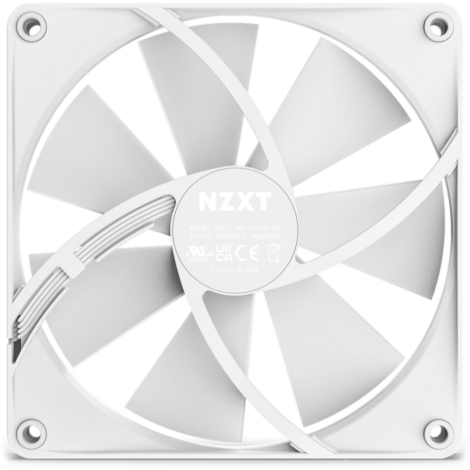 NZXT Gehäuselüfter NZXT F140P PWM Airflow 140x140x26, Gehäuselüfter