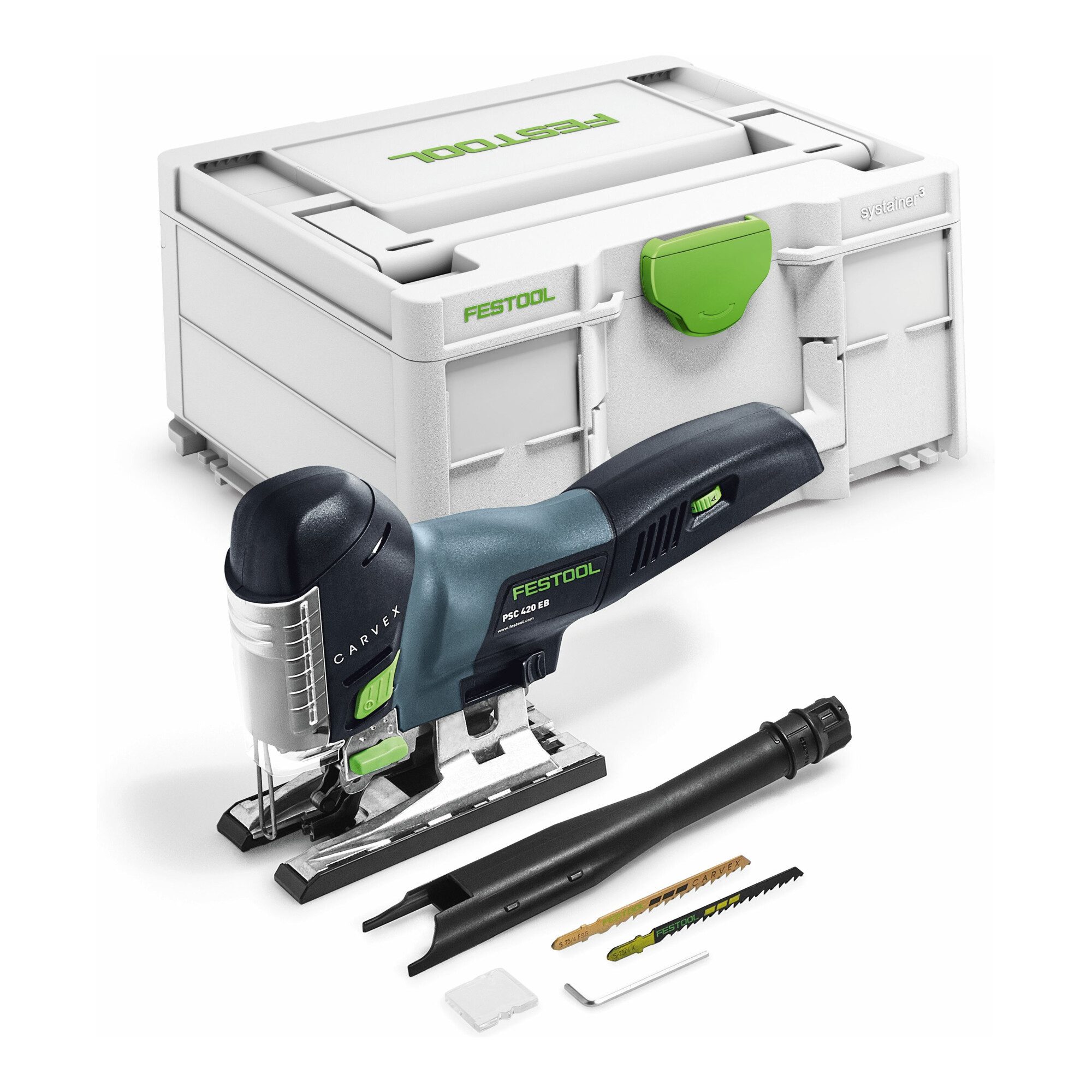 FESTOOL Akku-Stichsäge Festool Akku-Pendelstichsäge PSC 420 EB-Basic CARVEX Solo-Version