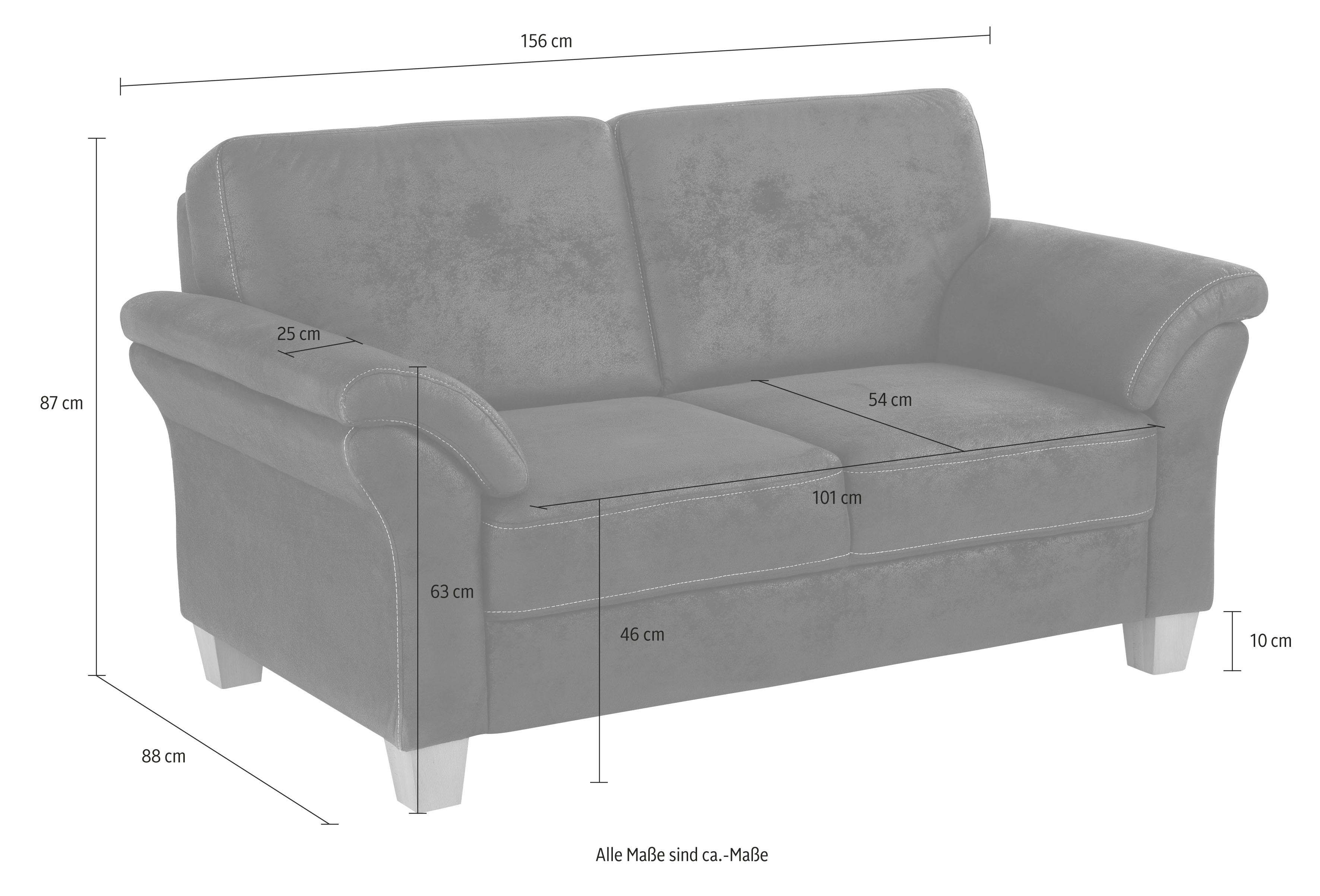 Home affaire 2-Sitzer Borkum, mit Federkern