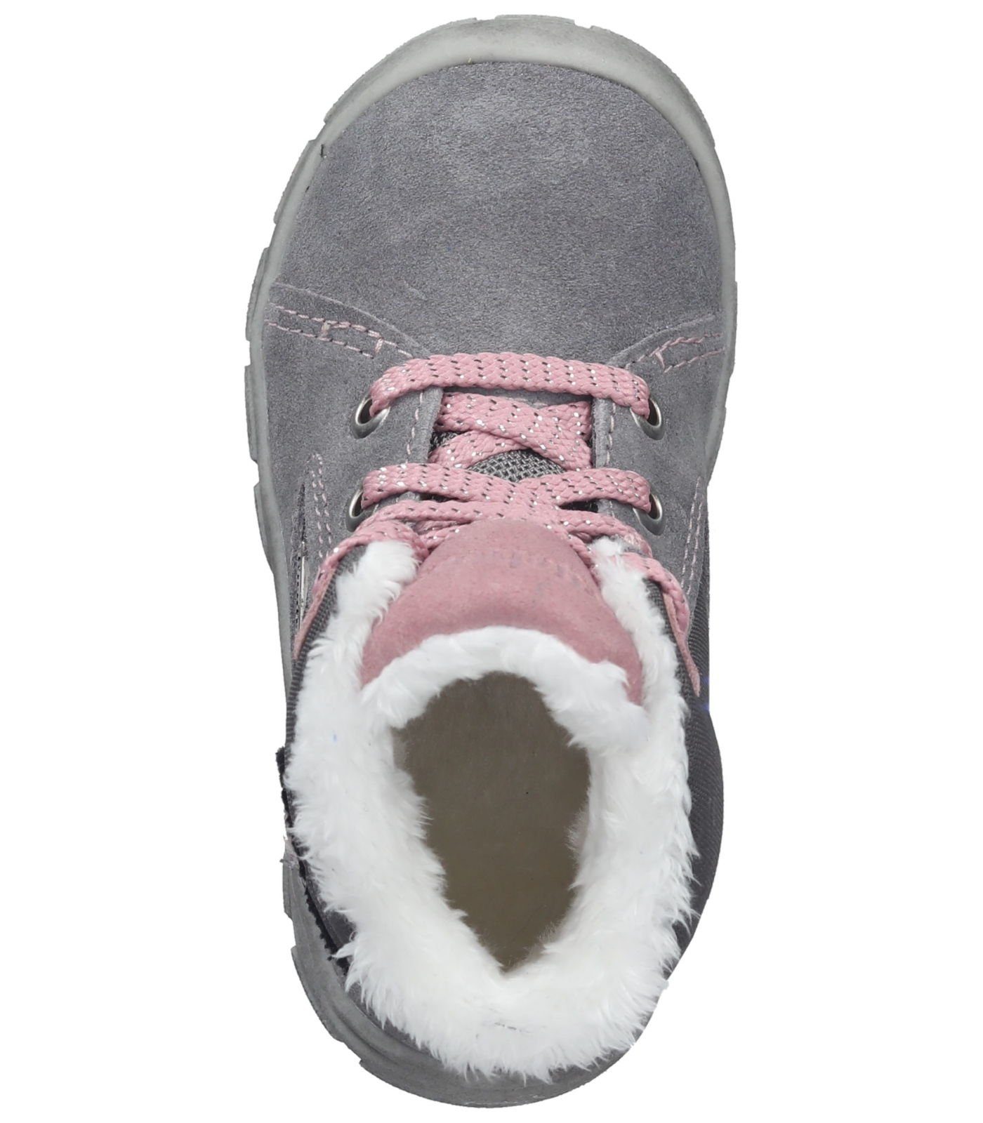 Grau Stiefelette Rosa Richter Stiefelette Veloursleder/Textil