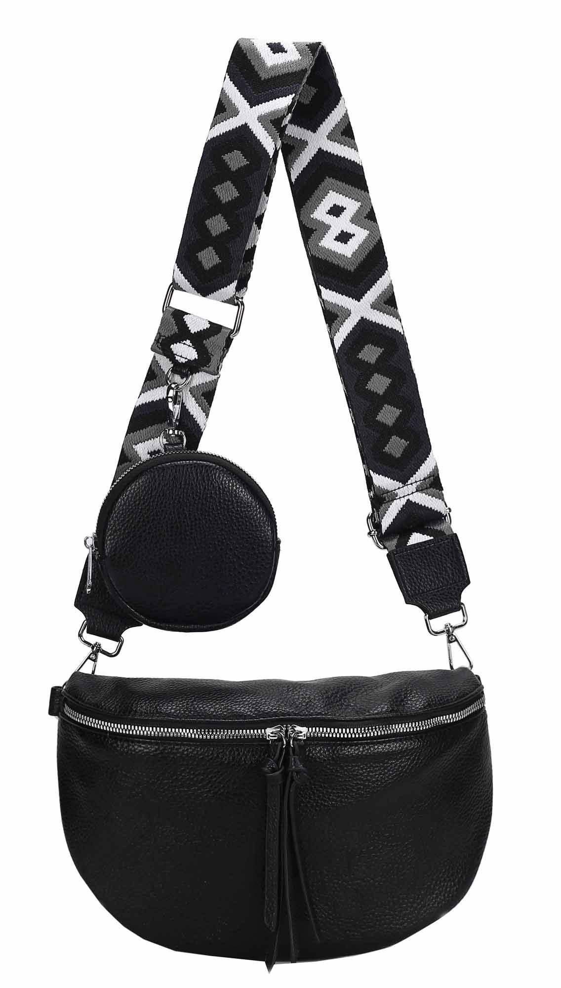 ITALYSHOP24 Bauchtasche Damen Gürteltasche Hüfttasche CrossBody günstig online kaufen