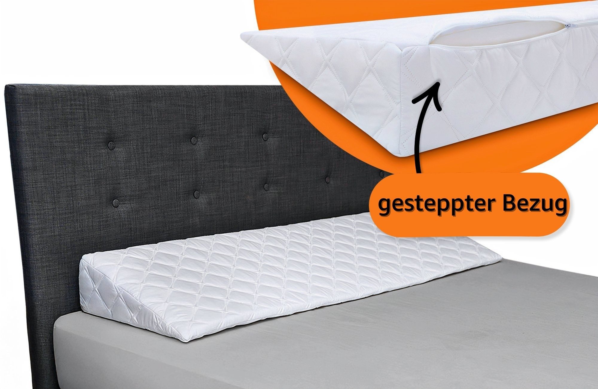 Amazinggirl Keilkissen Bezug für Keilkissen, Refluxkissen, Bett- und Sofakissen