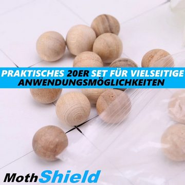 MAVURA Vergrämungsmittel MothShield Anti Motten Kugeln Mottenfrei Mottenkugeln, Mottenkugel Mottenschutz Mottenstopp [20er Pack]