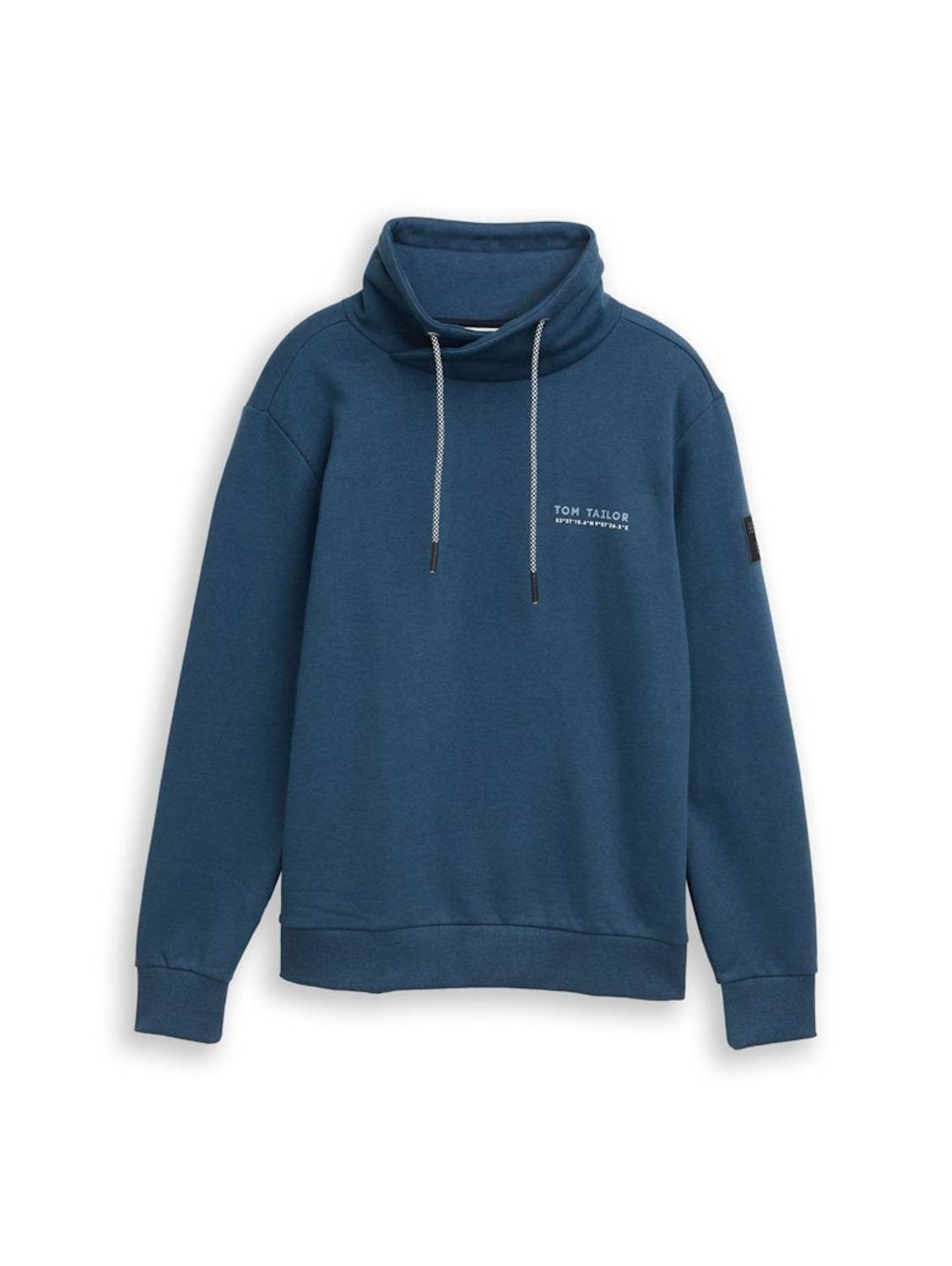 TOM TAILOR Rundhalspullover 1047799 Kordelzug