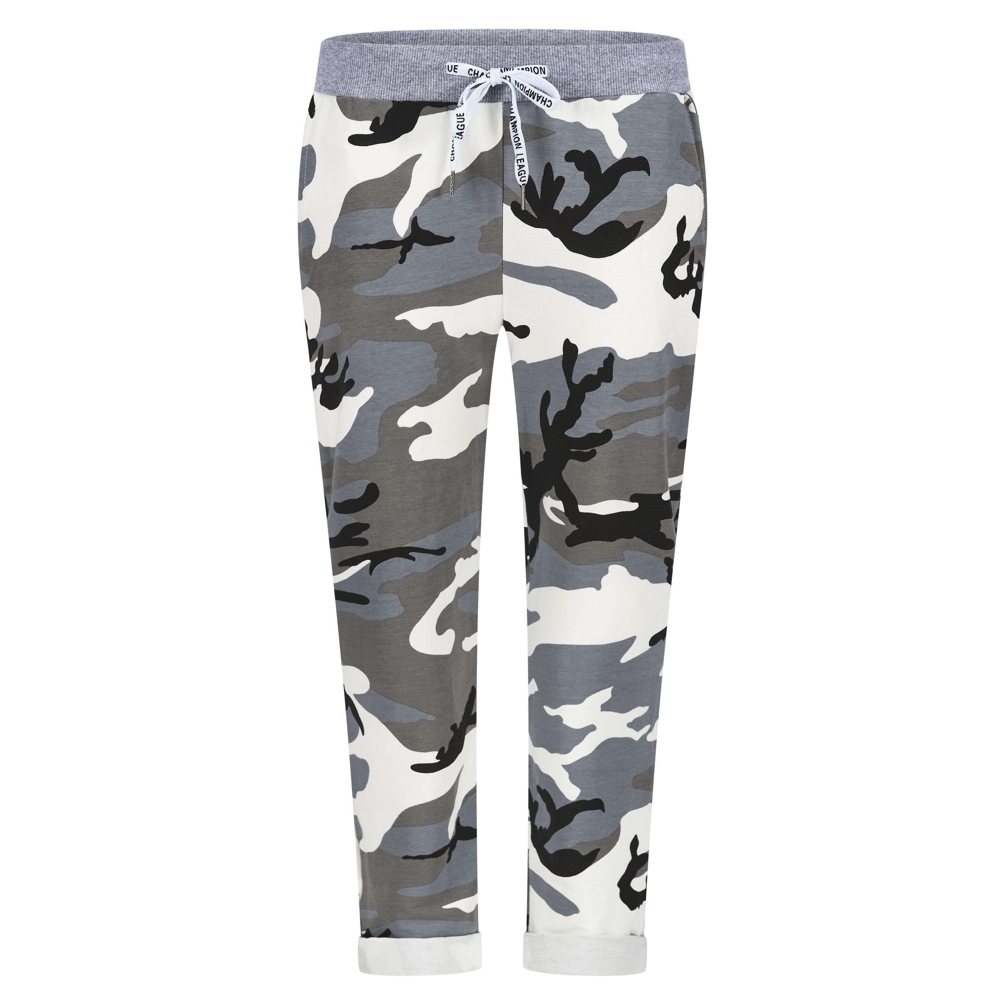 Mississhop Chinohose Damen Hose Blumen Jogginghose günstig online kaufen