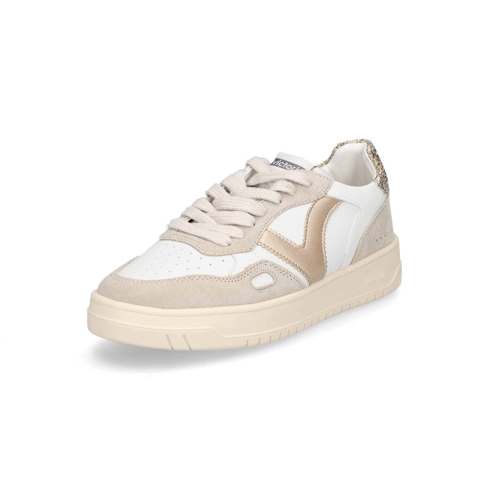 Victoria Damen Sneaker Seul weiß gold Glitzer Sneaker