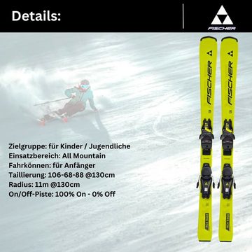 Fischer Sports Ski, Fischer Kinder Ski RC4 Race JRS 2024 + Bindung FS7 Z2-7,5 Juniorski