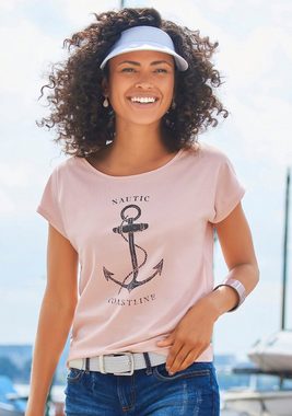 Beachtime T-Shirt (2er-Pack) mit maritimen Druck vorn