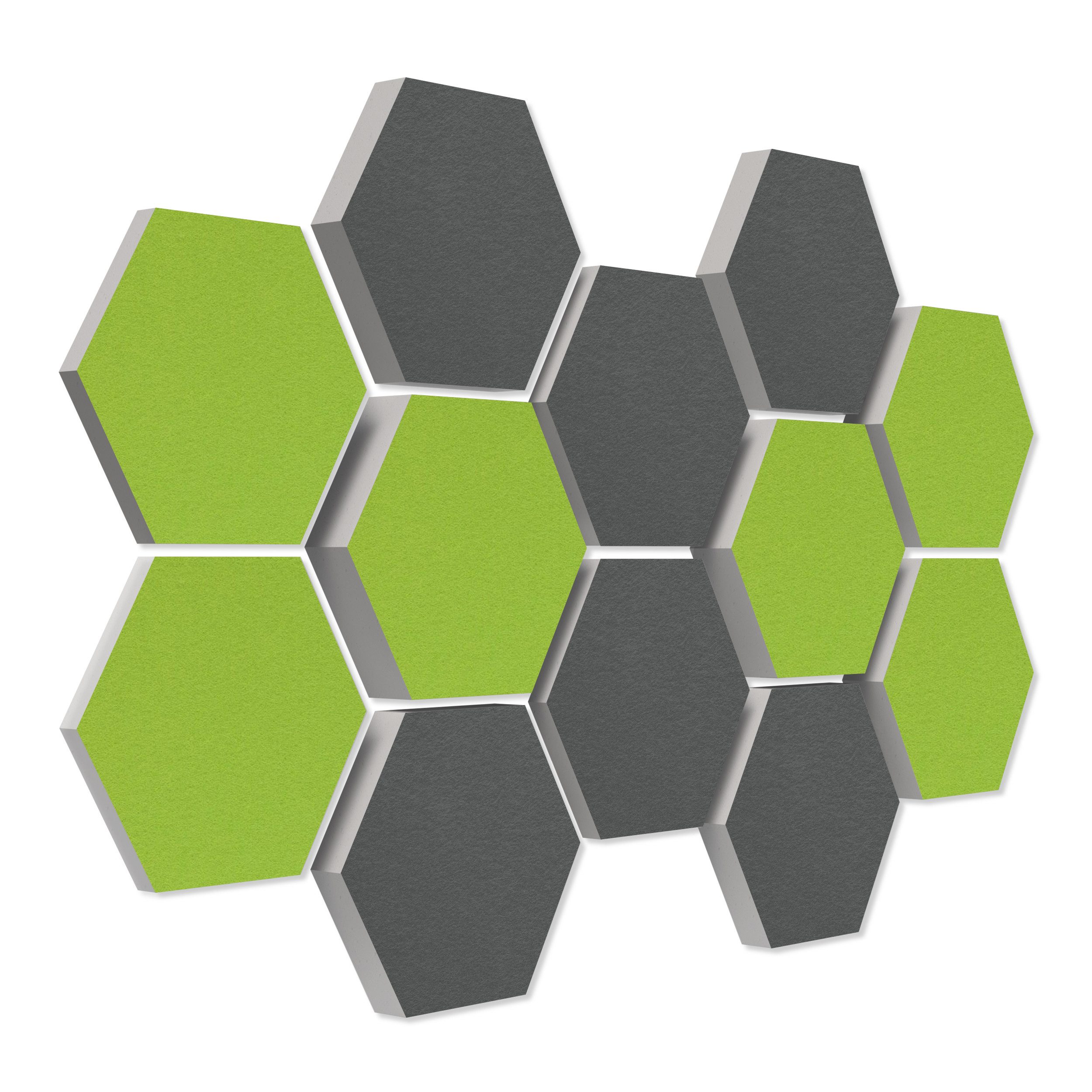 platino24 Akustikplatte 12 Absorber Wabenform aus Basotect ® G+