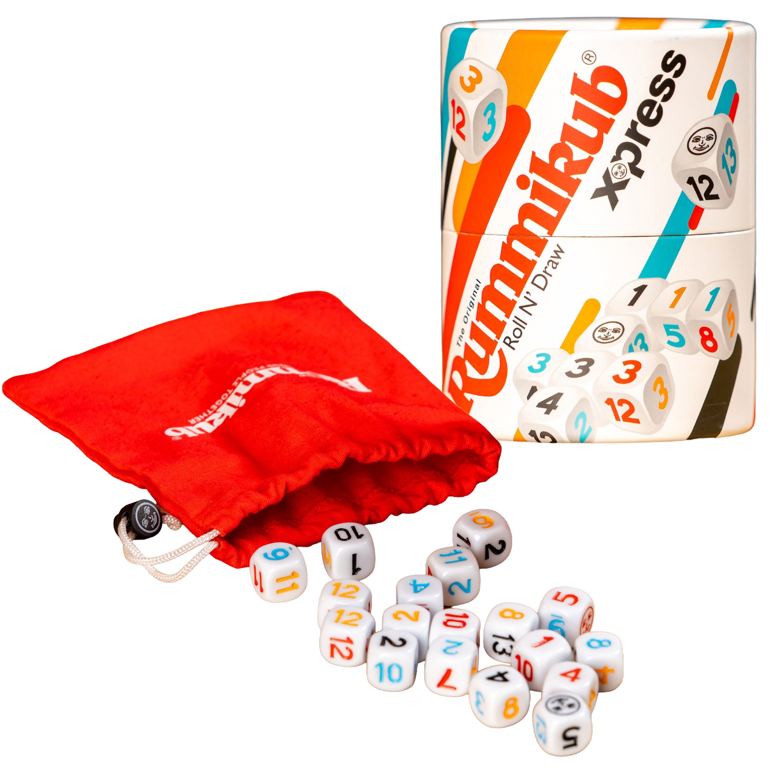 Sarcia.eu Spielesammlung Rummikub Xpress – kompaktes Logik- und Würfelspiel für die Familie