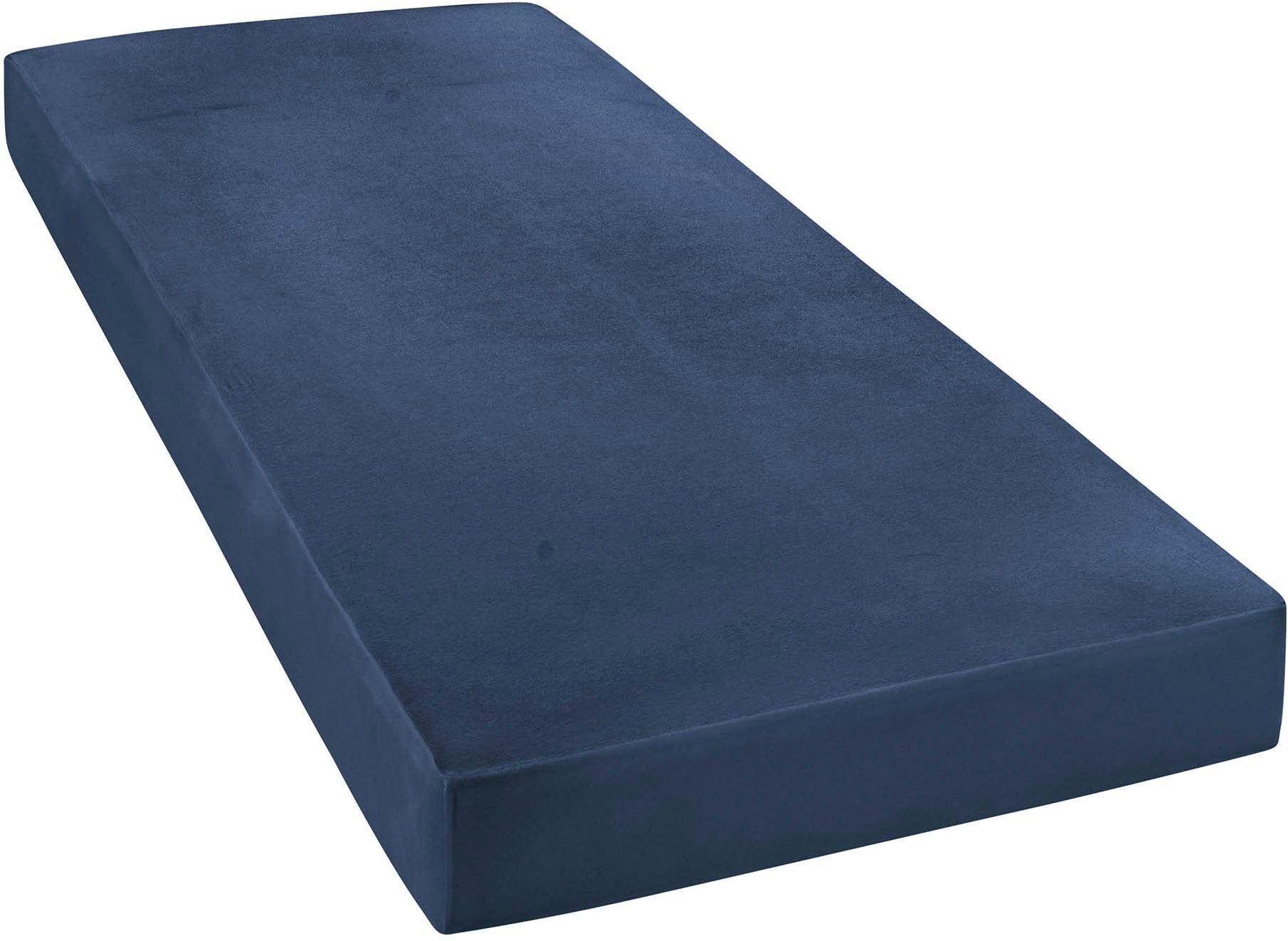 Janine Spannbettlaken MAKO-FEINJERSEY 5007, Mako-Jersey, Gummizug: rundum, (1 Stück), aus 100% Baumwolle, für Matratzen bis 26 cm Höhe