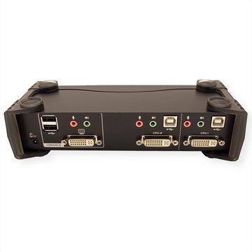 Aten CS1762A KVM Switch DVI, USB, Audio, USB-Hub, 2 Ports Computer-Adapter