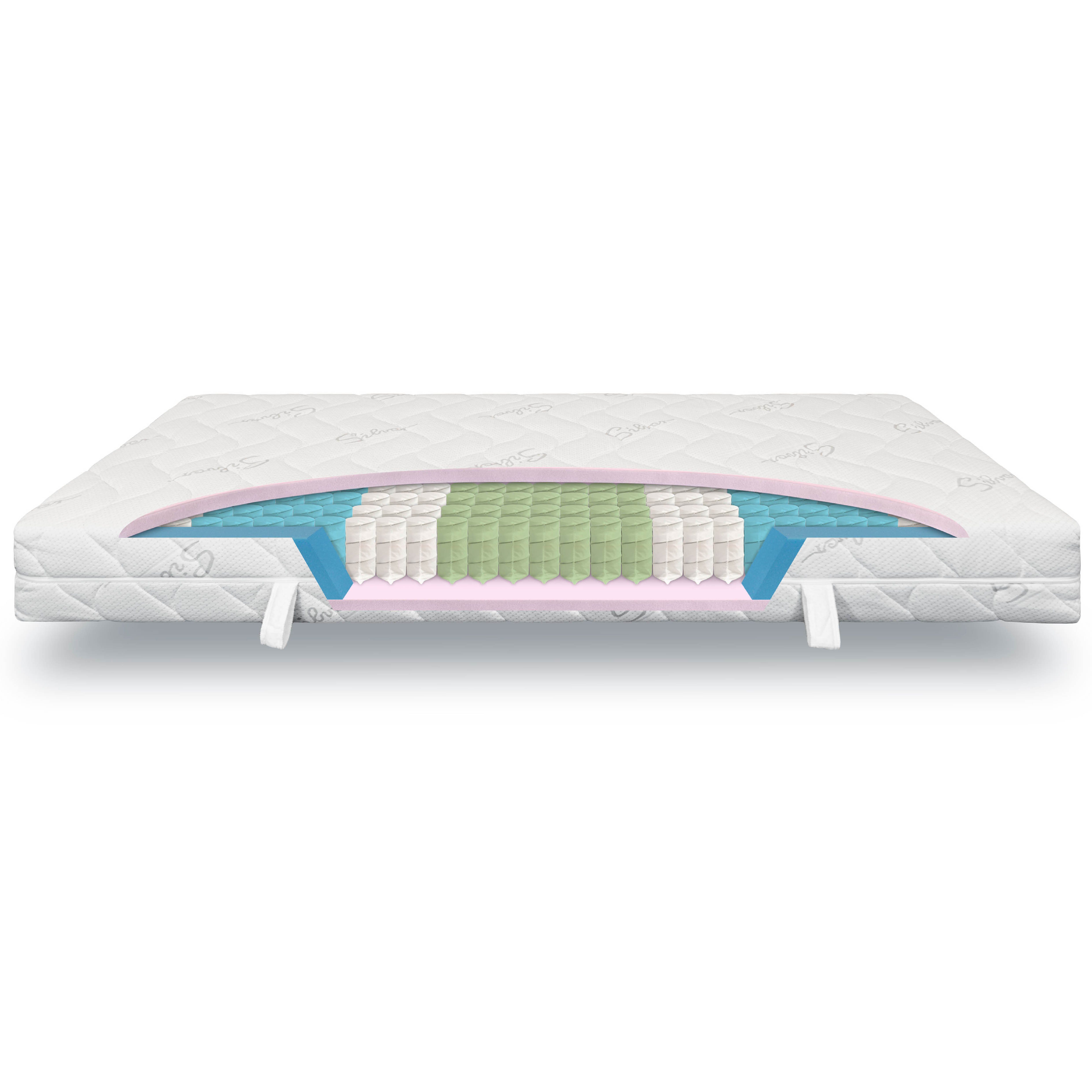 Taschenfederkernmatratze Verapur Classic HR Kaltschaummatratze 080x200 H3, Made in Germany, verapur, 21 cm hoch, für verstellbare Lattenroste geeignet