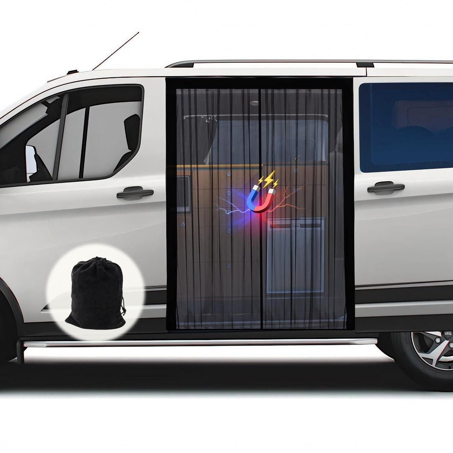 LuxusKollektion Insektenschutz-Tür Moskitonetz Fliegengitter Van Magnetverschluss 150*110cm
