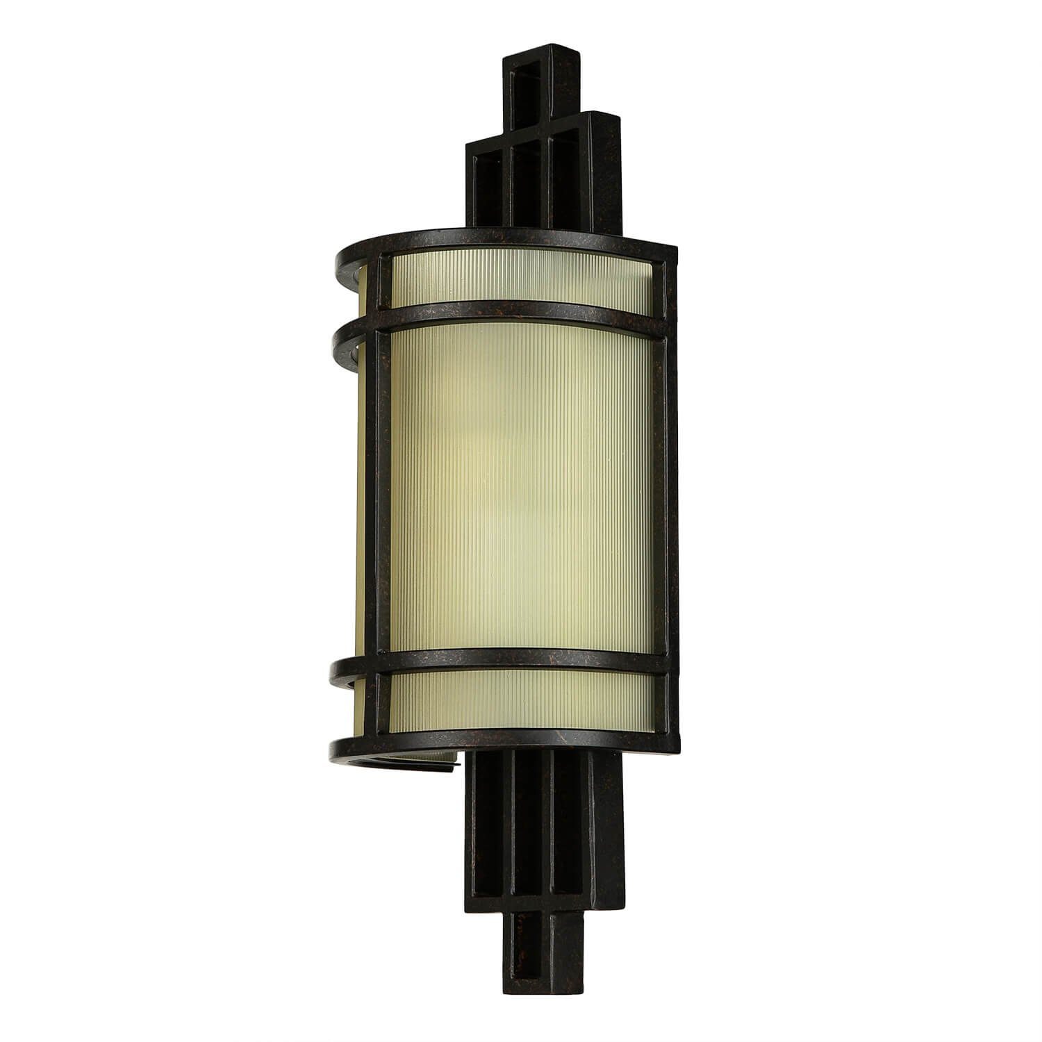 Wandlampe Creme ohne Jugendstil Designerlampe SHOJI, Lampe Leuchtmittel, Wandleuchte Bronze Licht-Erlebnisse Premium