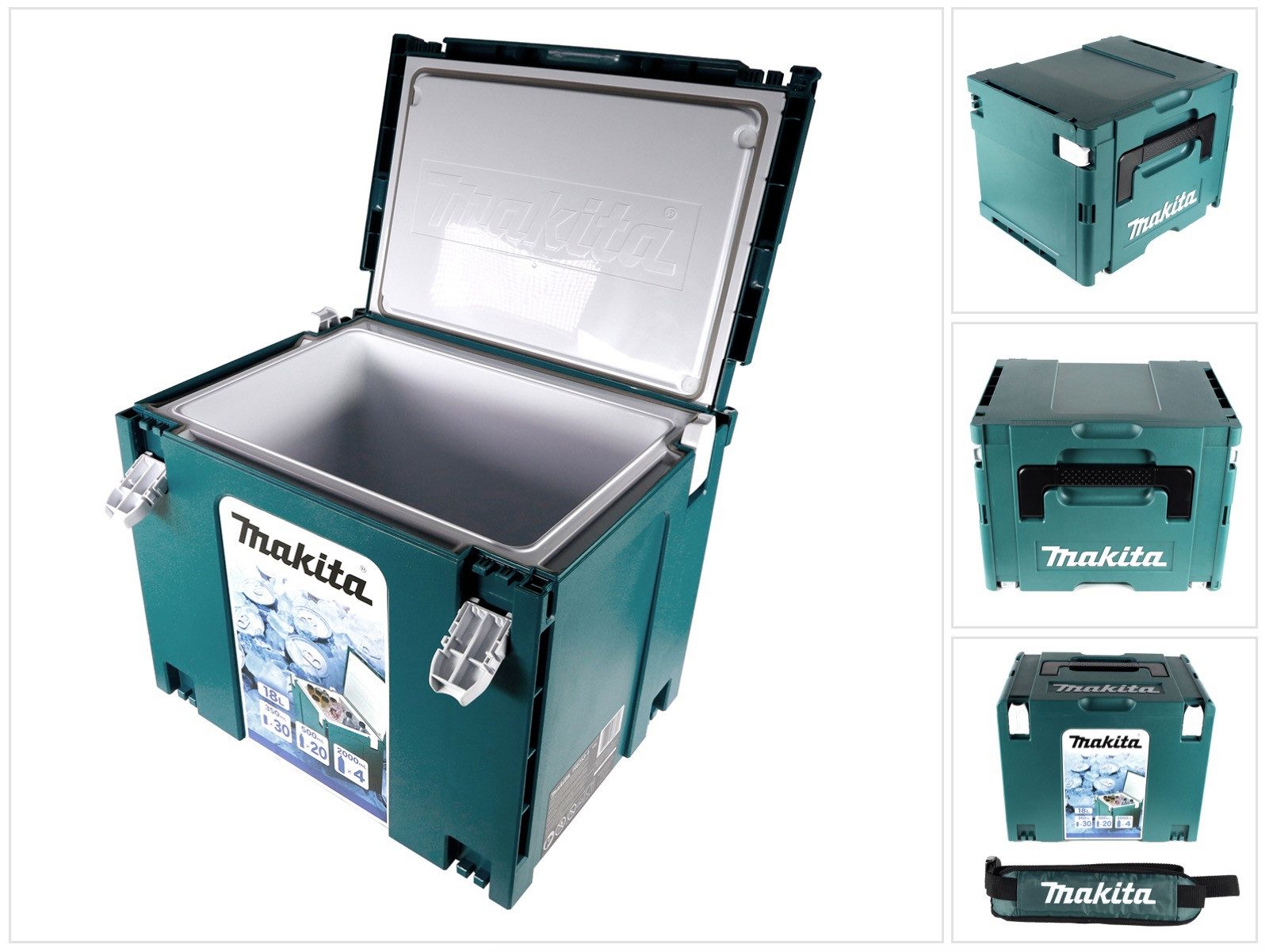 Makita Kühlbox Makpac 4 System Koffer Cool Case Kühlbox 18 Liter Volumen mit Isolier