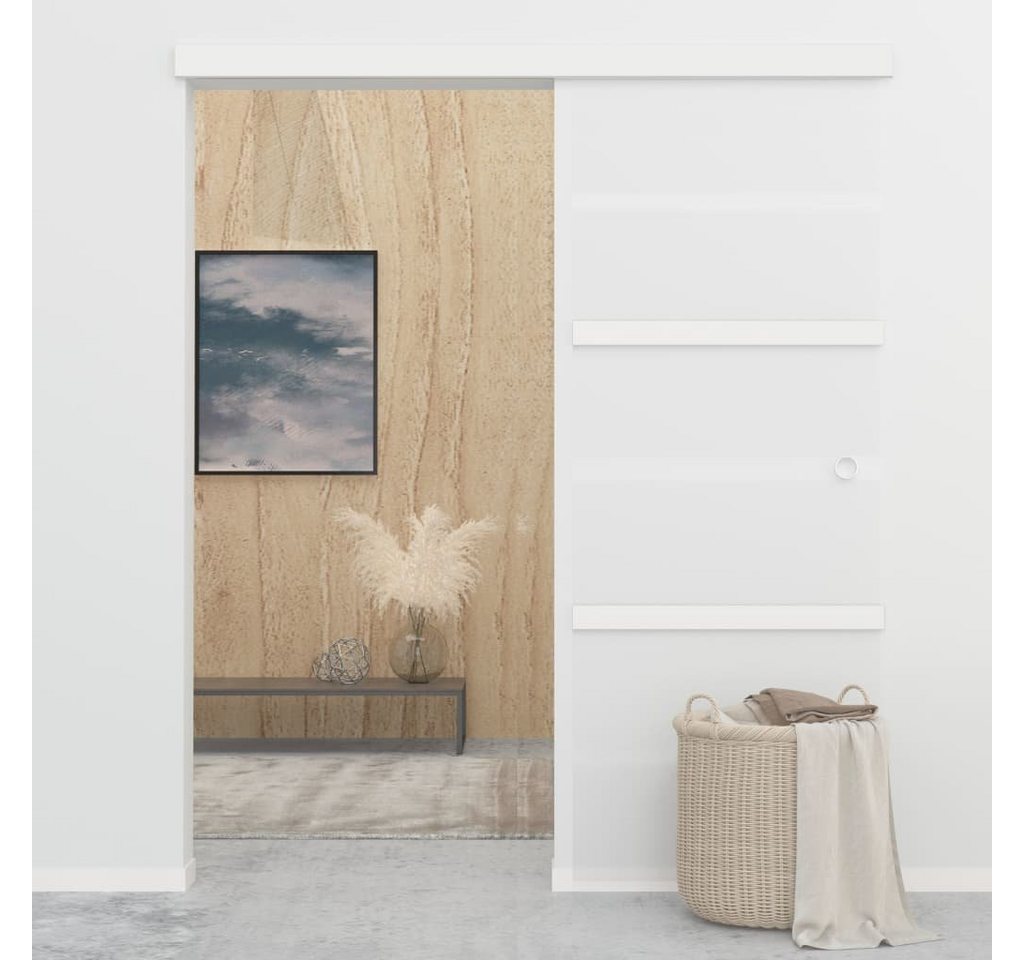 Thumbnail - vidaXL Schiebetür Schiebetür mit Softclose ESG-Glas und Aluminium 76x205 cm (1-St)